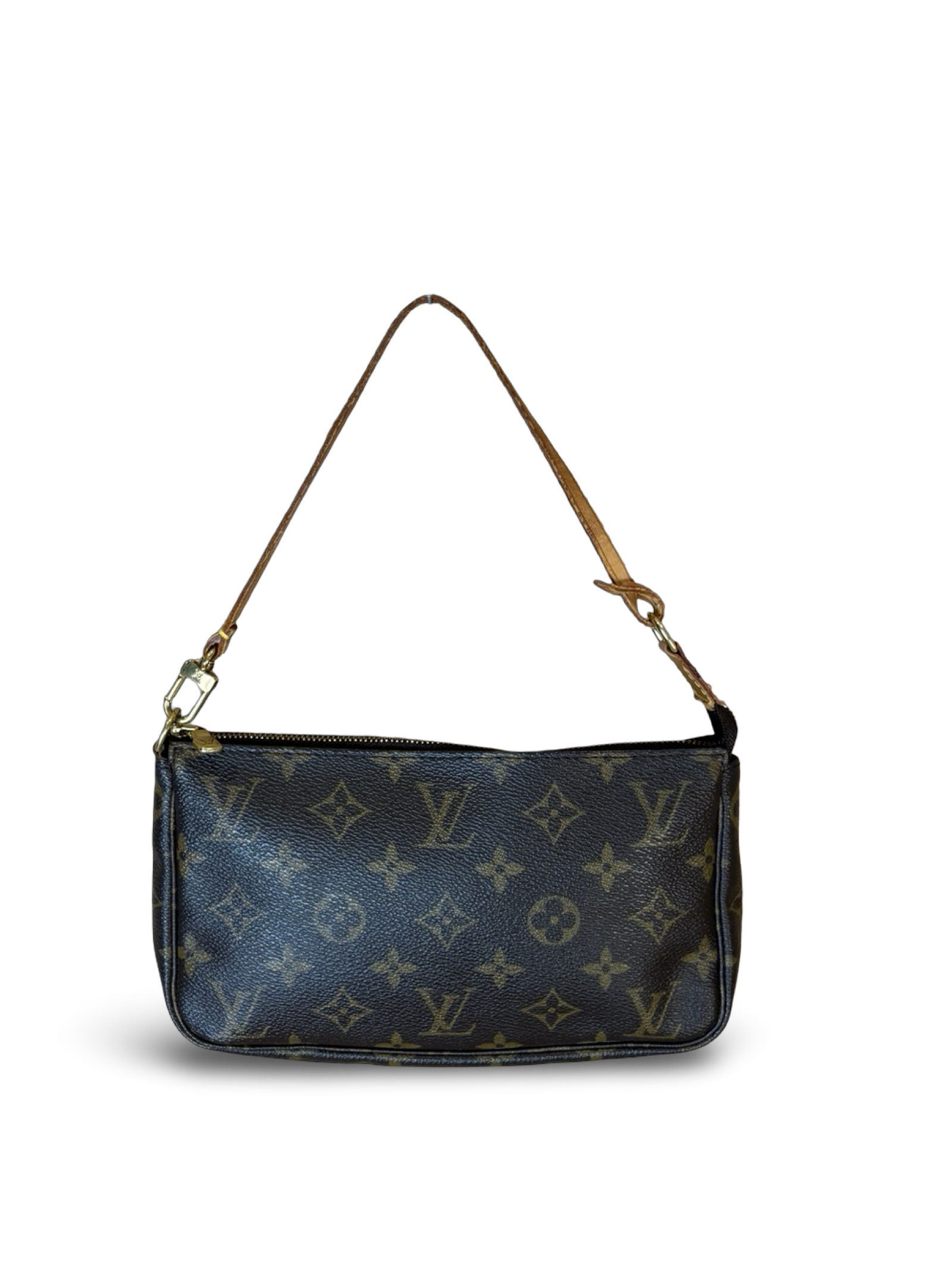 Louis Vuitton Pochette Accessories Brown Monogram Canvas Shoulder Handbag