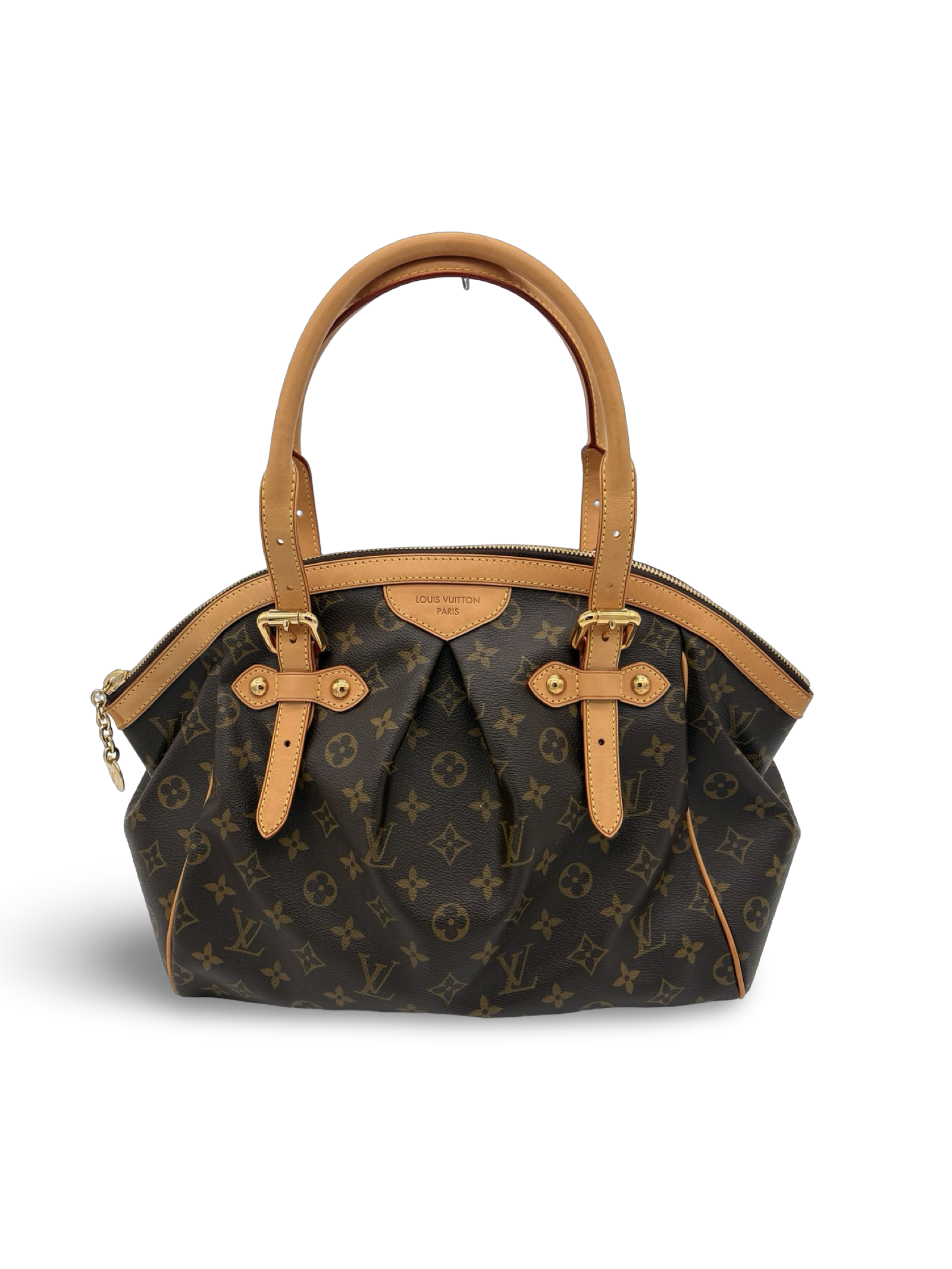 Louis Vuitton Tivoli GM Brown Monogram Canvas Tote Handbag