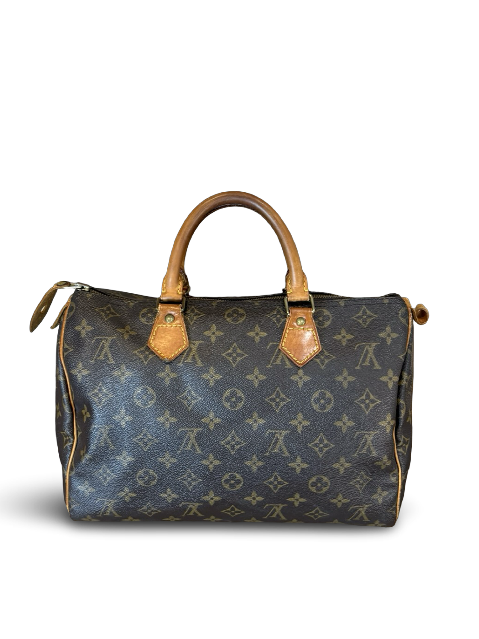 Louis Vuitton Speedy 35 Brown Monogram Canvas Handbag