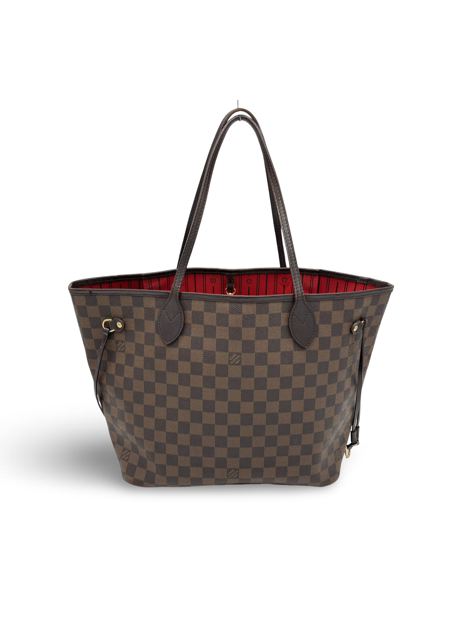 Louis Vuitton Neverfull MM Damier Ebene Brown Canvas Handbag / Tote Bag