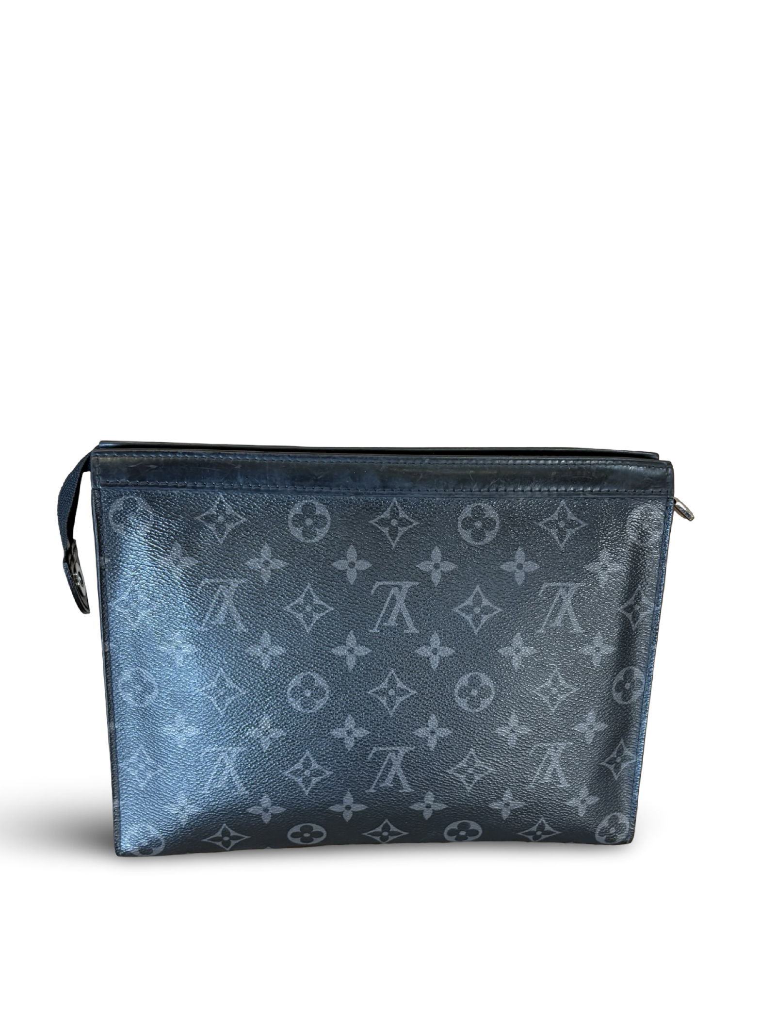 Louis Vuitton Pochette Voyage Eclipse Black Canvas Clutch Bag