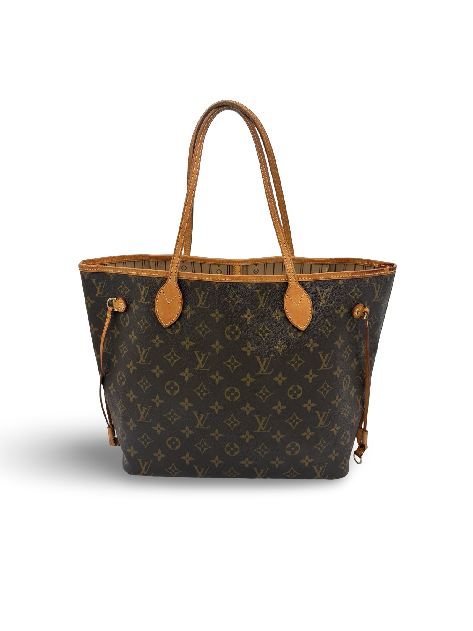 Louis Vuitton Neverfull MM Brown Monogram Canvas Tote Handbag