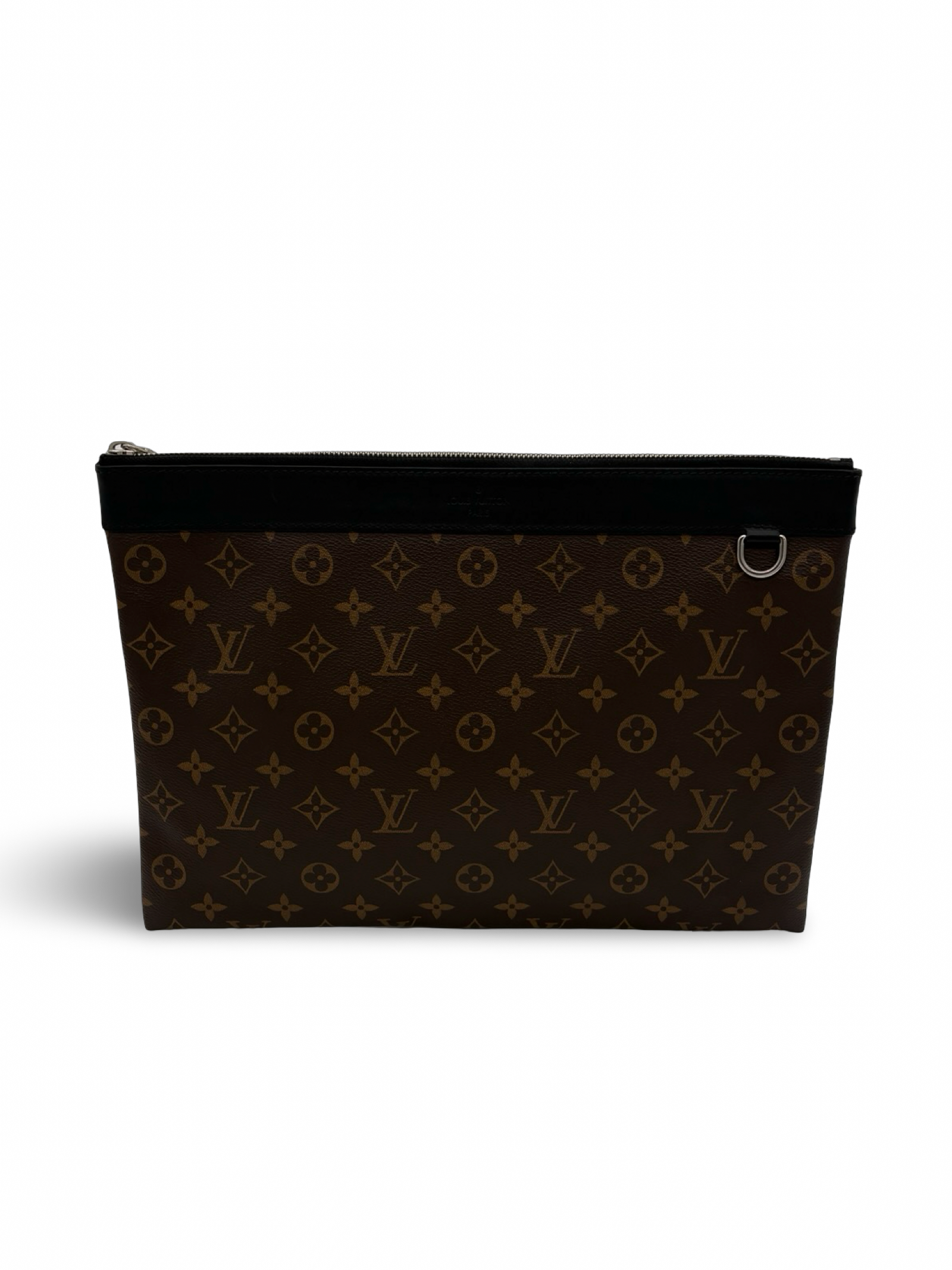 Louis Vuitton Brown Monogram Eclipse Discovery Pochette GM Clutch Bag