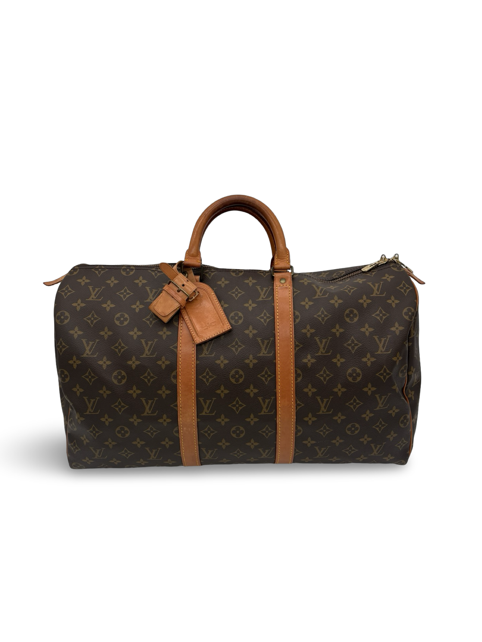 Louis Vuitton Keepall 50 Brown Monogram Canvas Duffel Bag