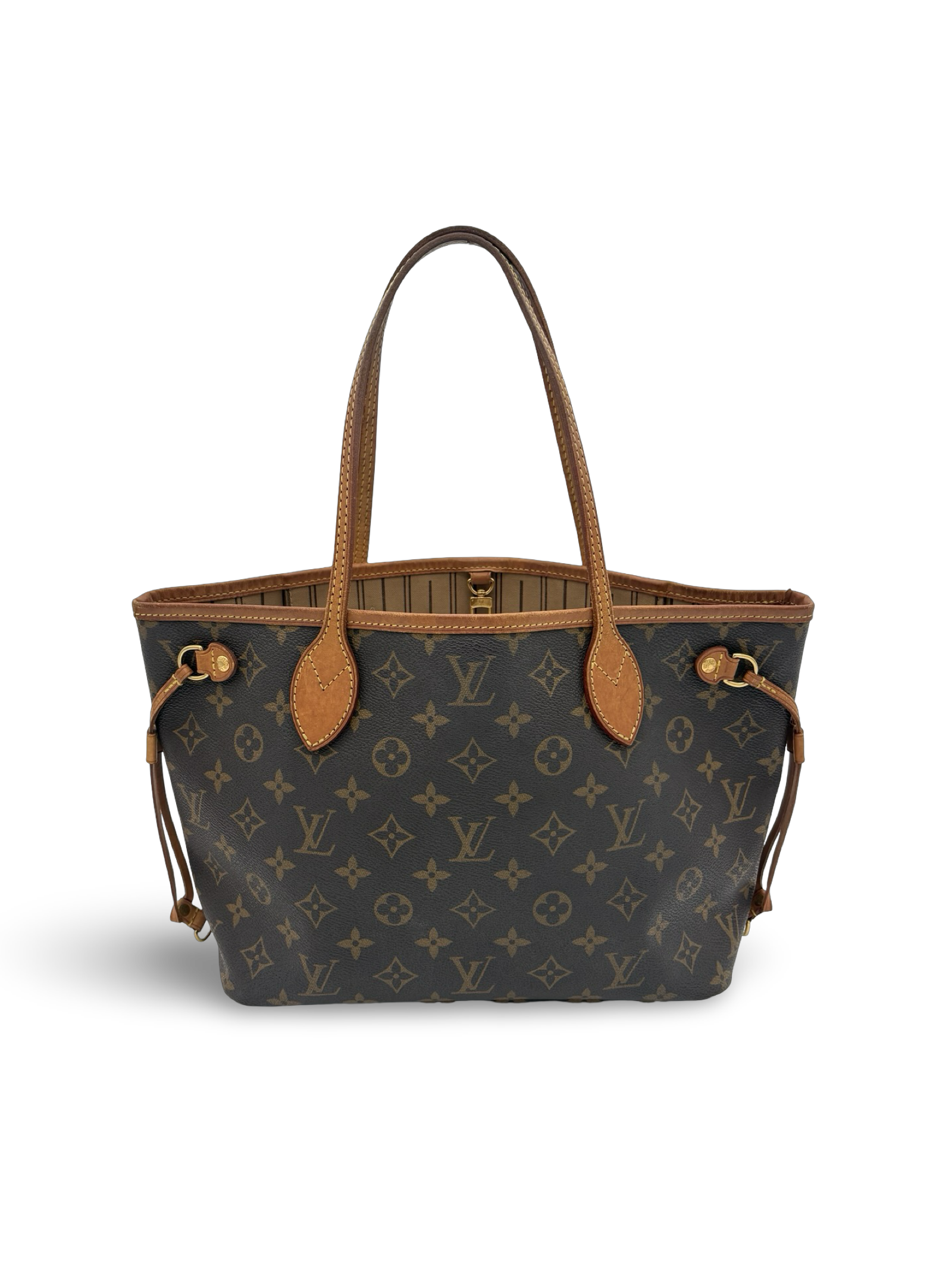 Louis Vuitton Neverfull PM Brown Monogram Canvas Tote Handbag