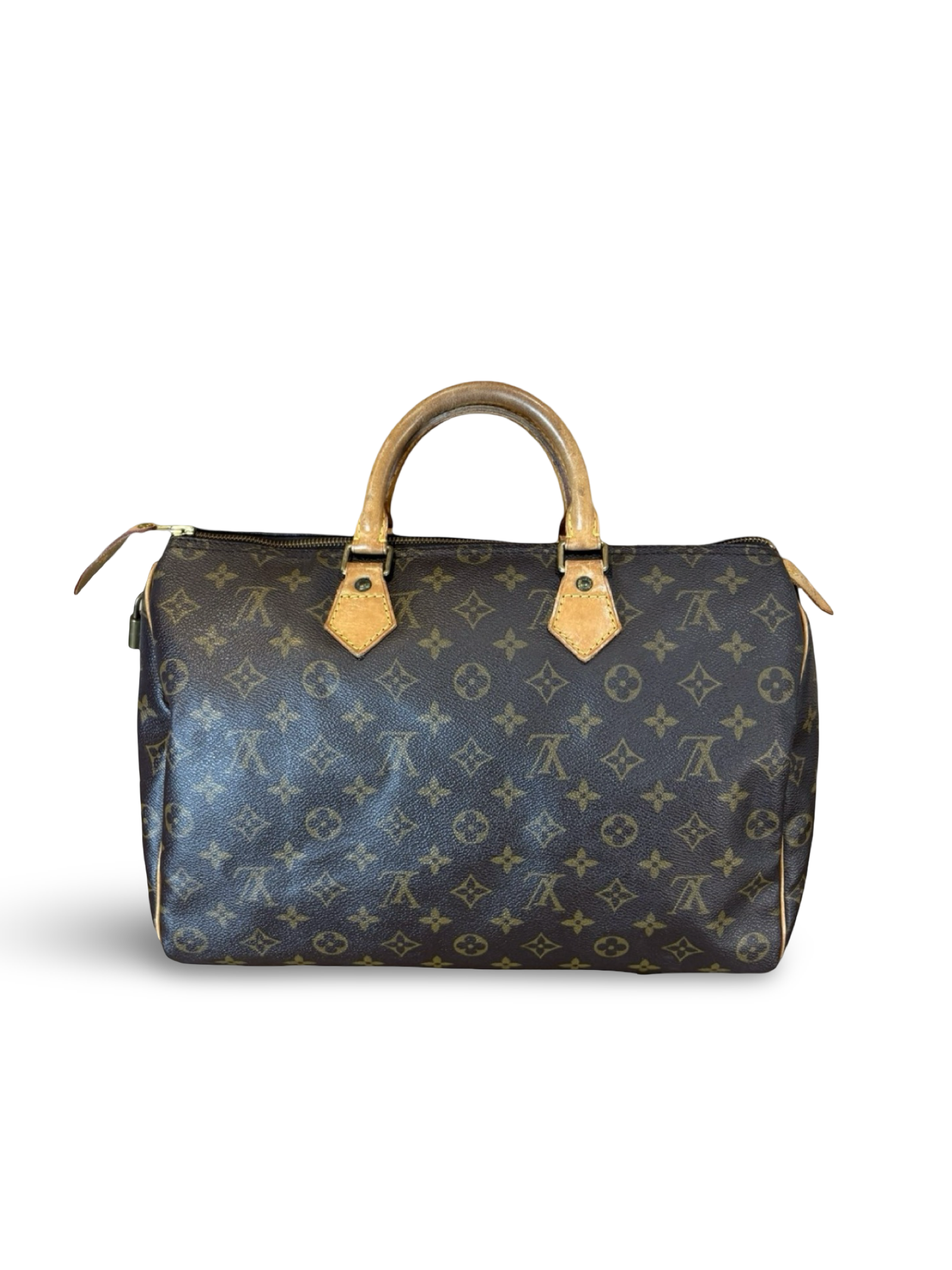 Louis Vuitton Speedy 35 Brown Monogram Canvas Handbag