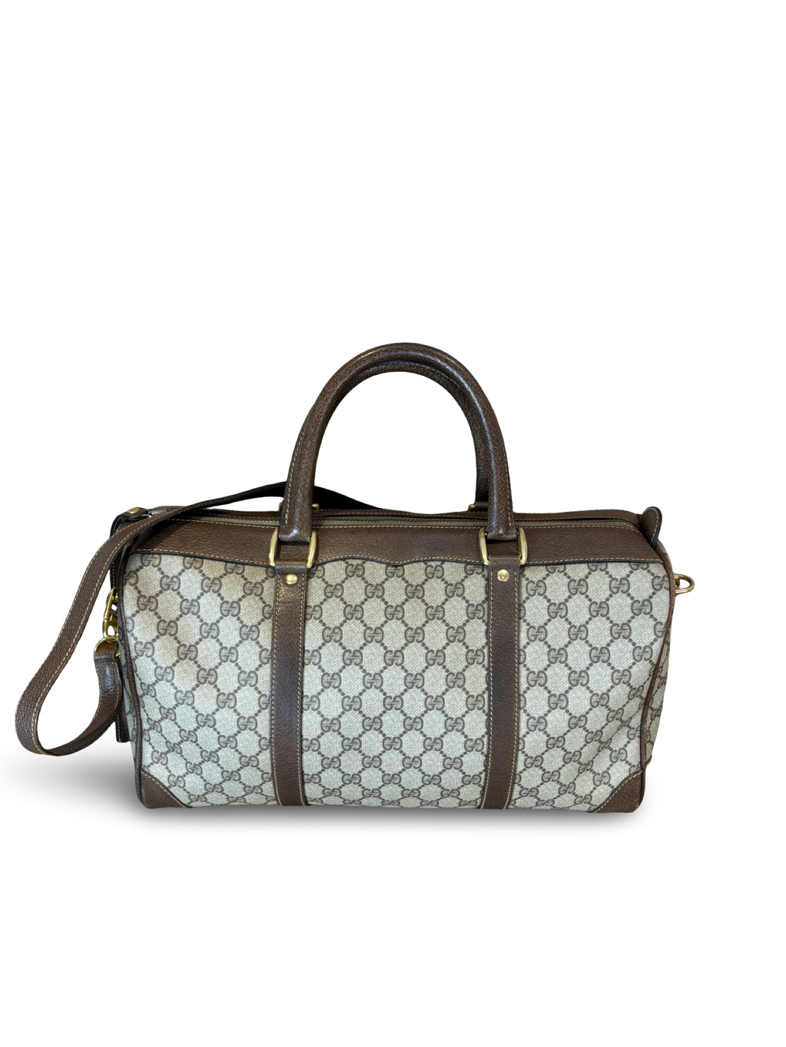 Gucci Boston GG Canvas Supreme Duffel Travel Bag