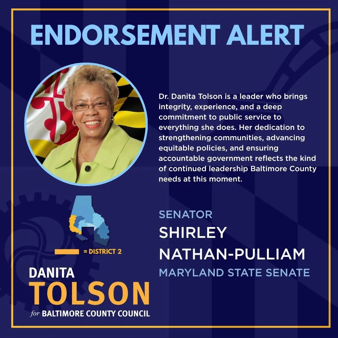 We are grateful to Senator Shirley Nathan-Pulliam for her continued leadership, service, and support. I am honored to stand alongside leaders who bring integrity, experience, and a deep commitment to strengthening communities, advancing equitable pol