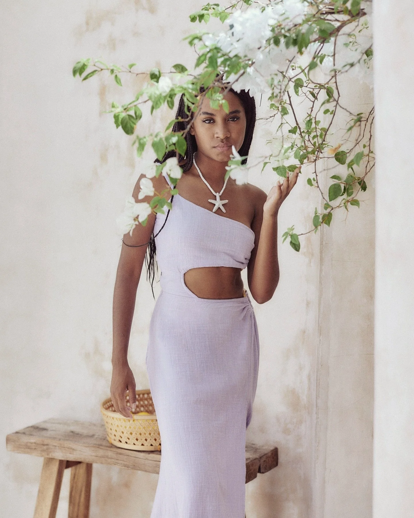 A Beautiful hour in the studio with @michelle.okwara 
in a most beautiful fabulous space @nomadastudiobali 
wearing beautiful @your.zaman necklace &amp; 
@leconcept.bali dress in Beautiful Berewa Bali