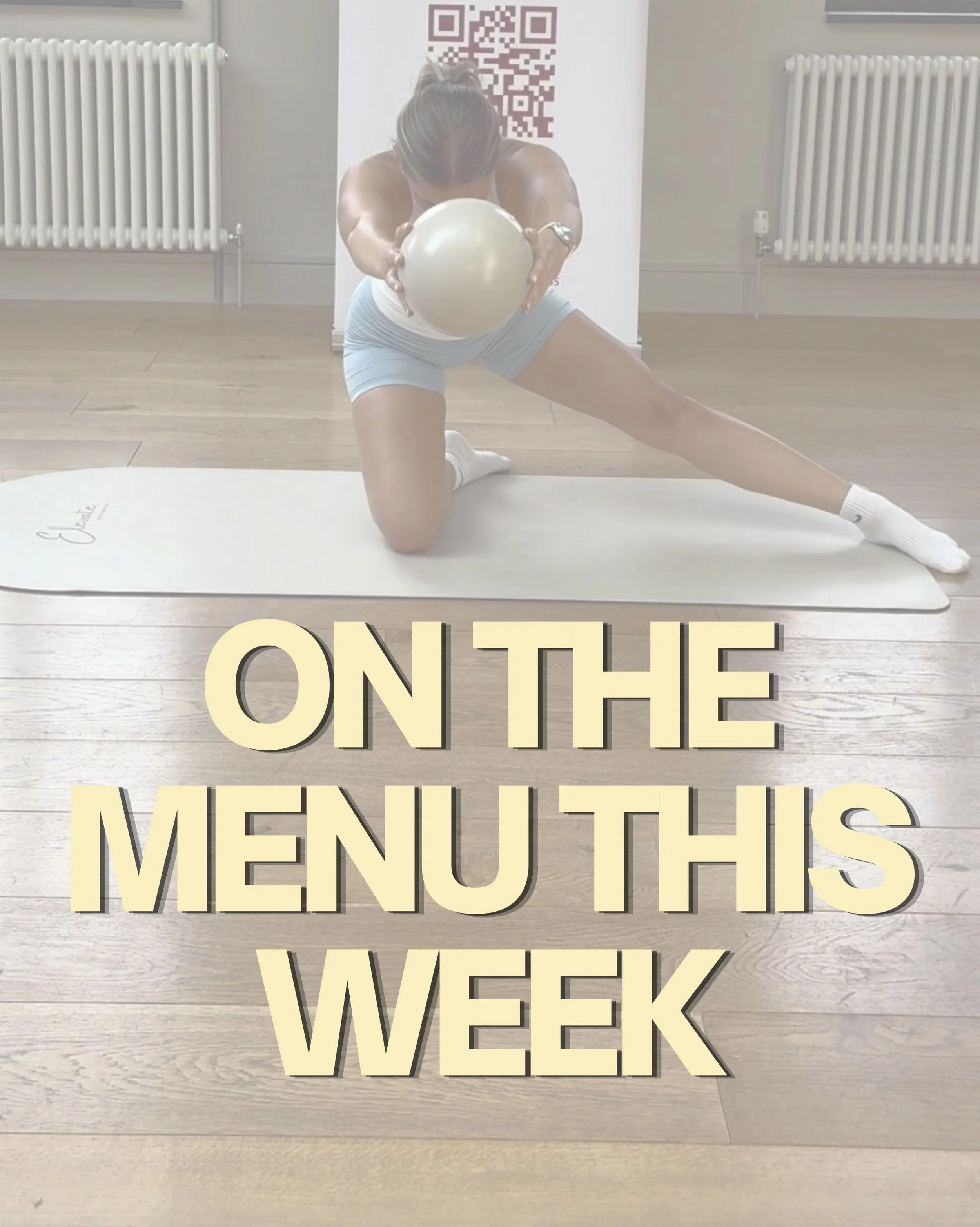 ON THE MENU THIS WEEK &hellip; 🍽️🧘🏽&zwj;♀️

A snippet into this week&rsquo;s class working all the muscles!! Plenty of progressions/regressions to try with/without the ball. 

Give this a try or join us this week! Link in bio to book.

*all videos