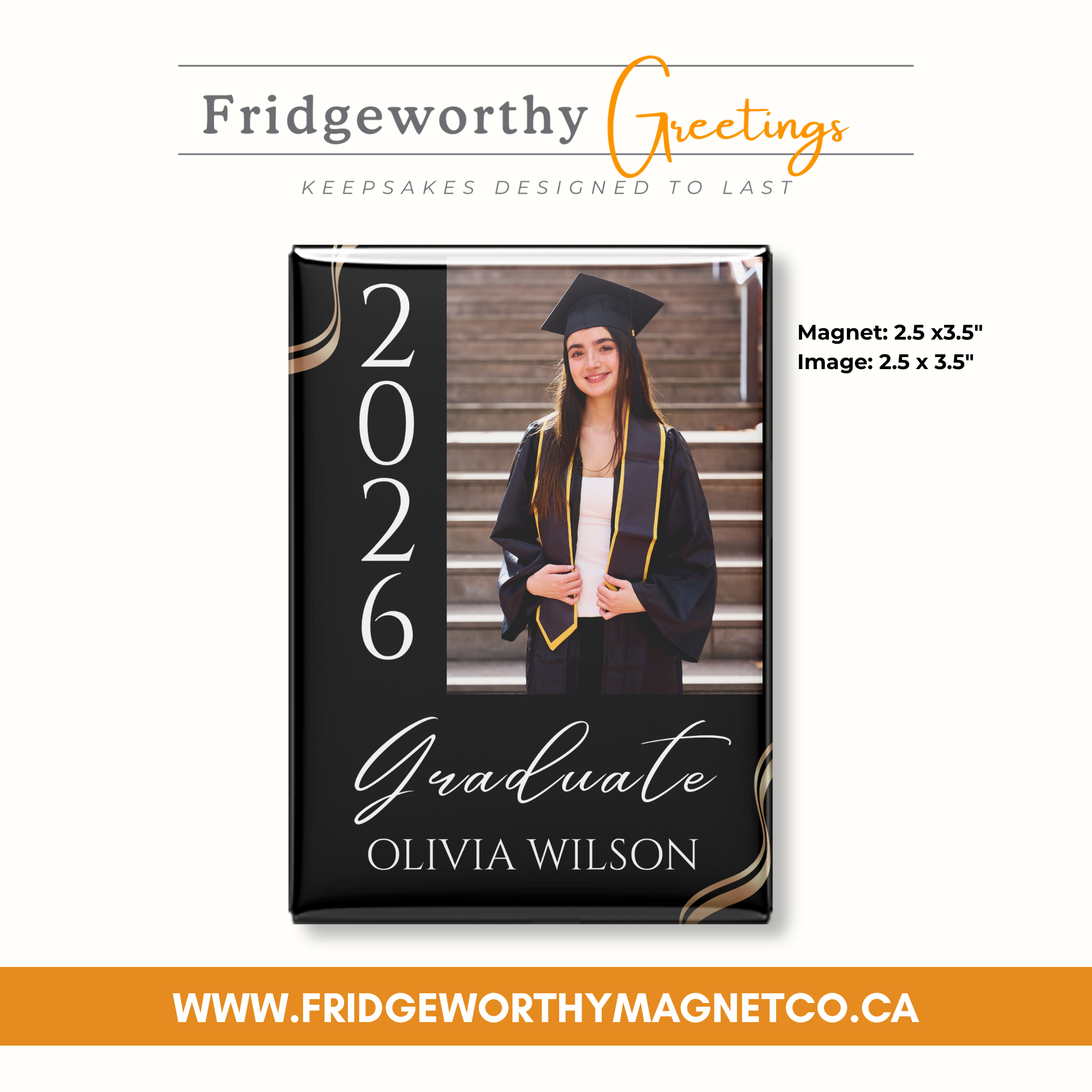 The Legacy - Custom Keepsake Graduation Photo Magnets Canada