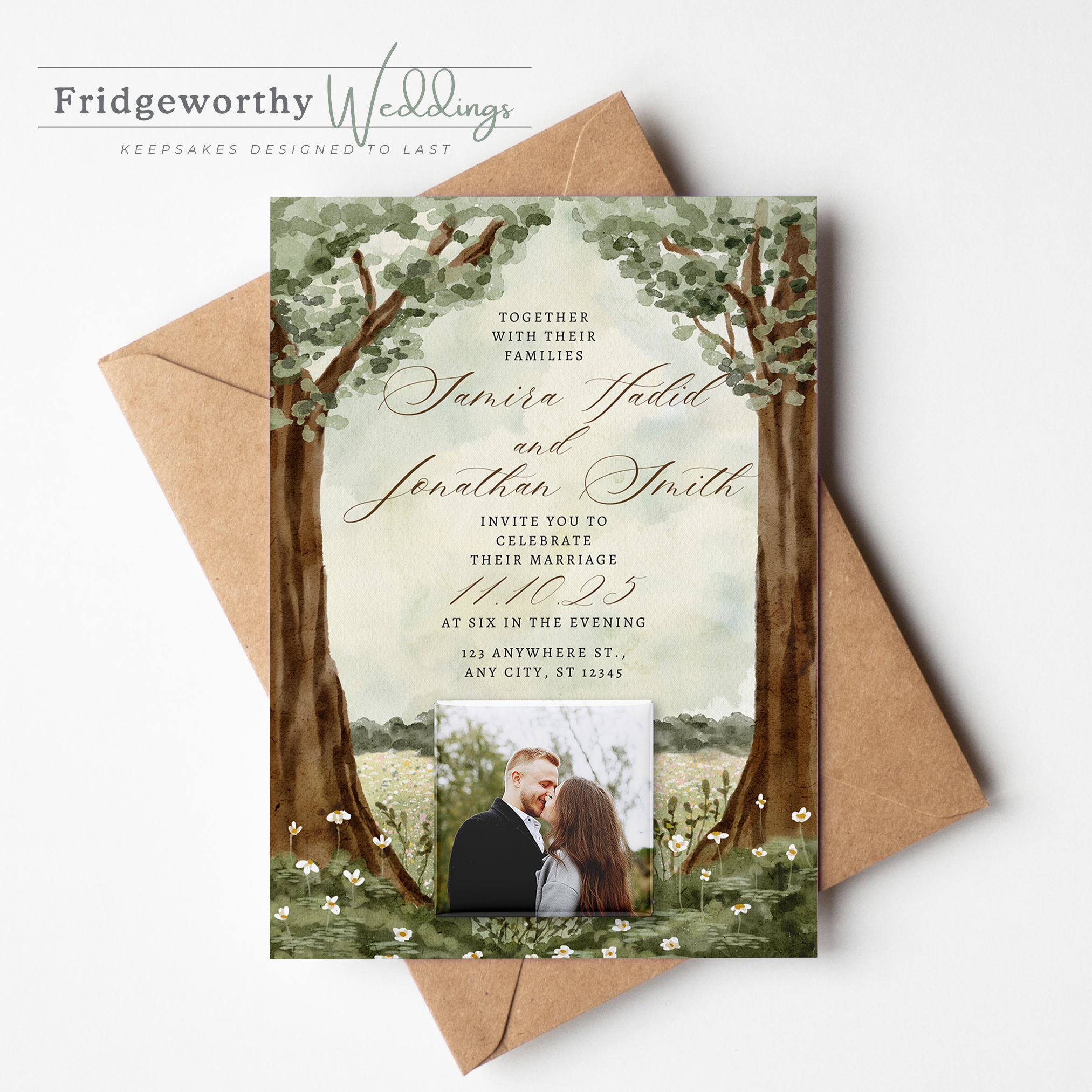 Prince Edward Keepsake - Save the Date + Keepsake Magnet for Canadian Weddings