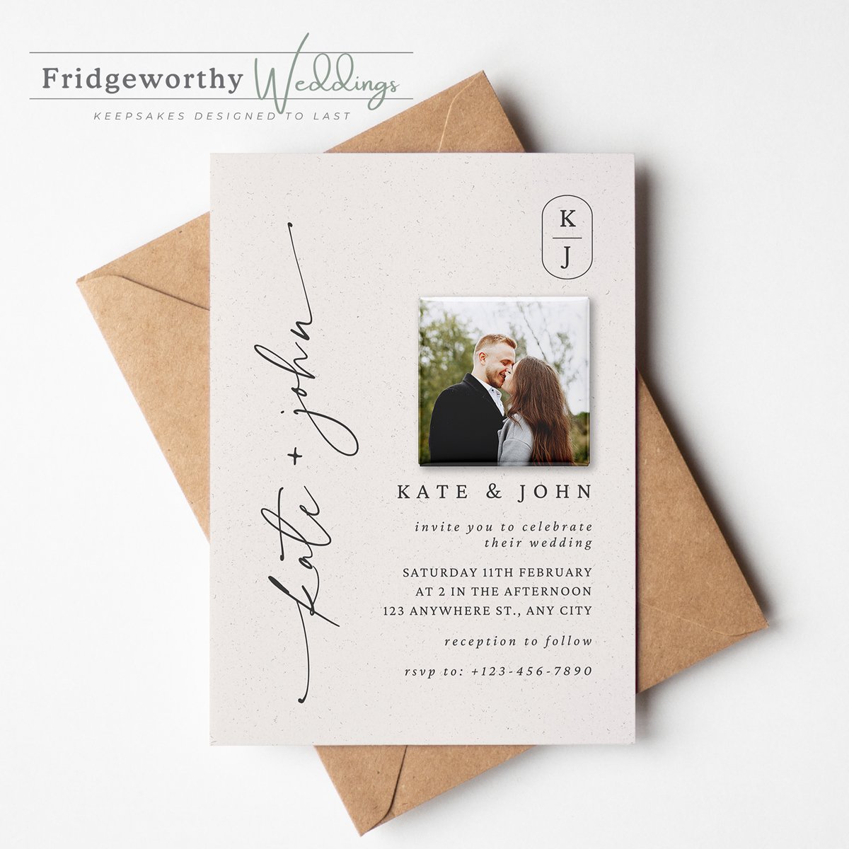 Regina Evermore - Save the Date + Keepsake Magnet for Canadian Weddings