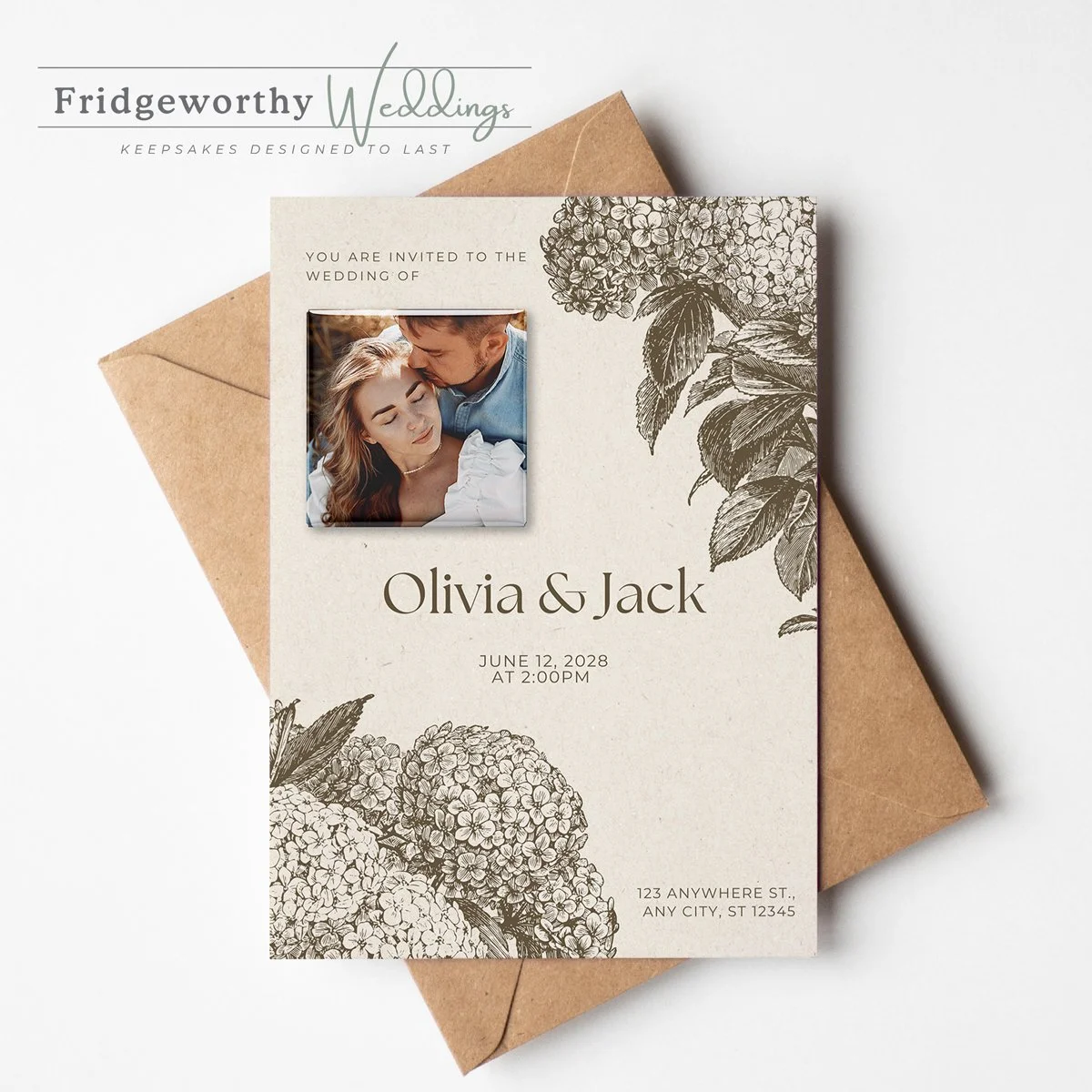 Niagara Heirloom - Save the Date + Keepsake Magnet for Canadian Weddings