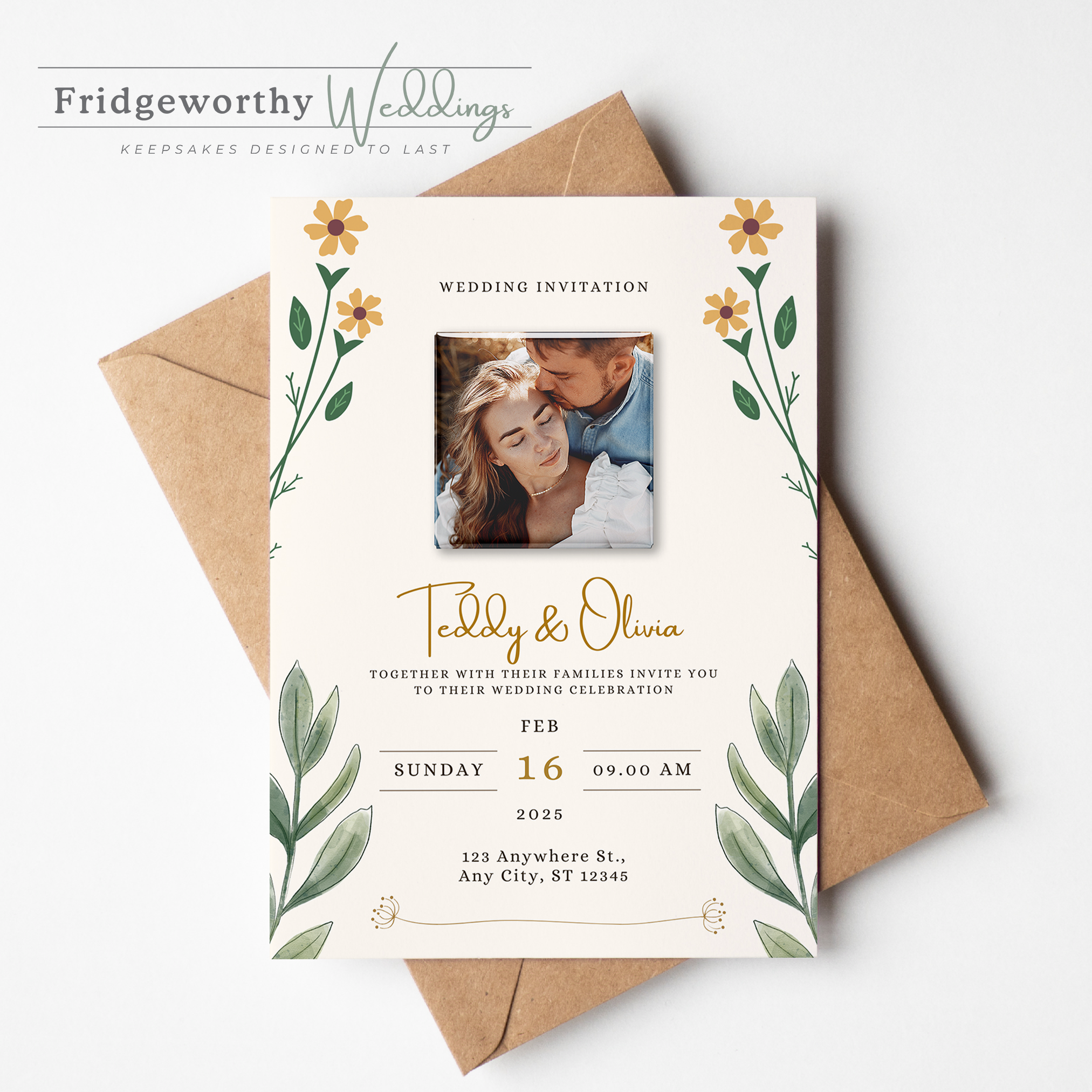 Halifax Promise - Save the Date + Keepsake Magnet for Canadian Weddings