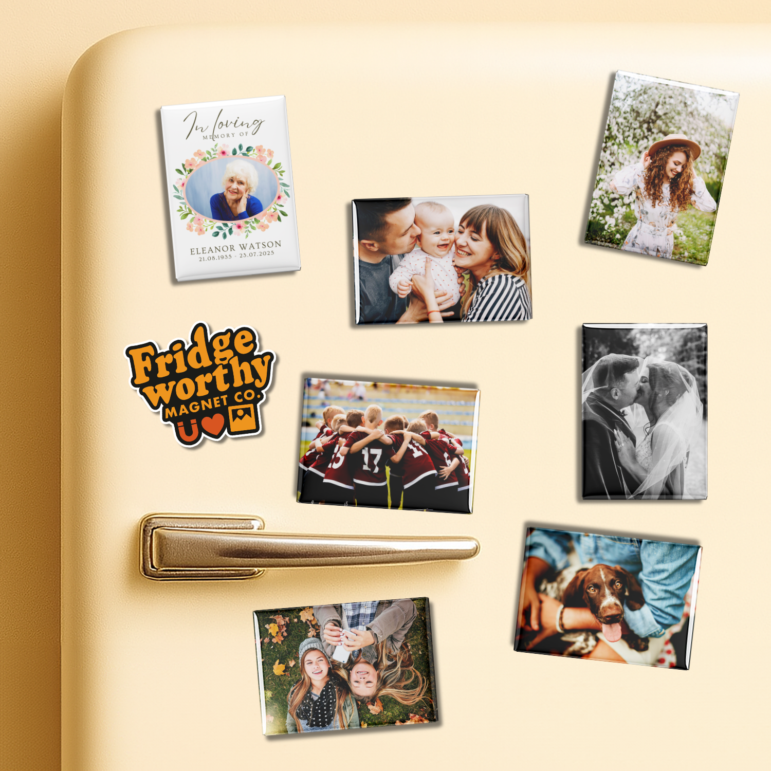 The 2.5x3.5" Custom Photo Pressed Magnet Canadian Favourite
