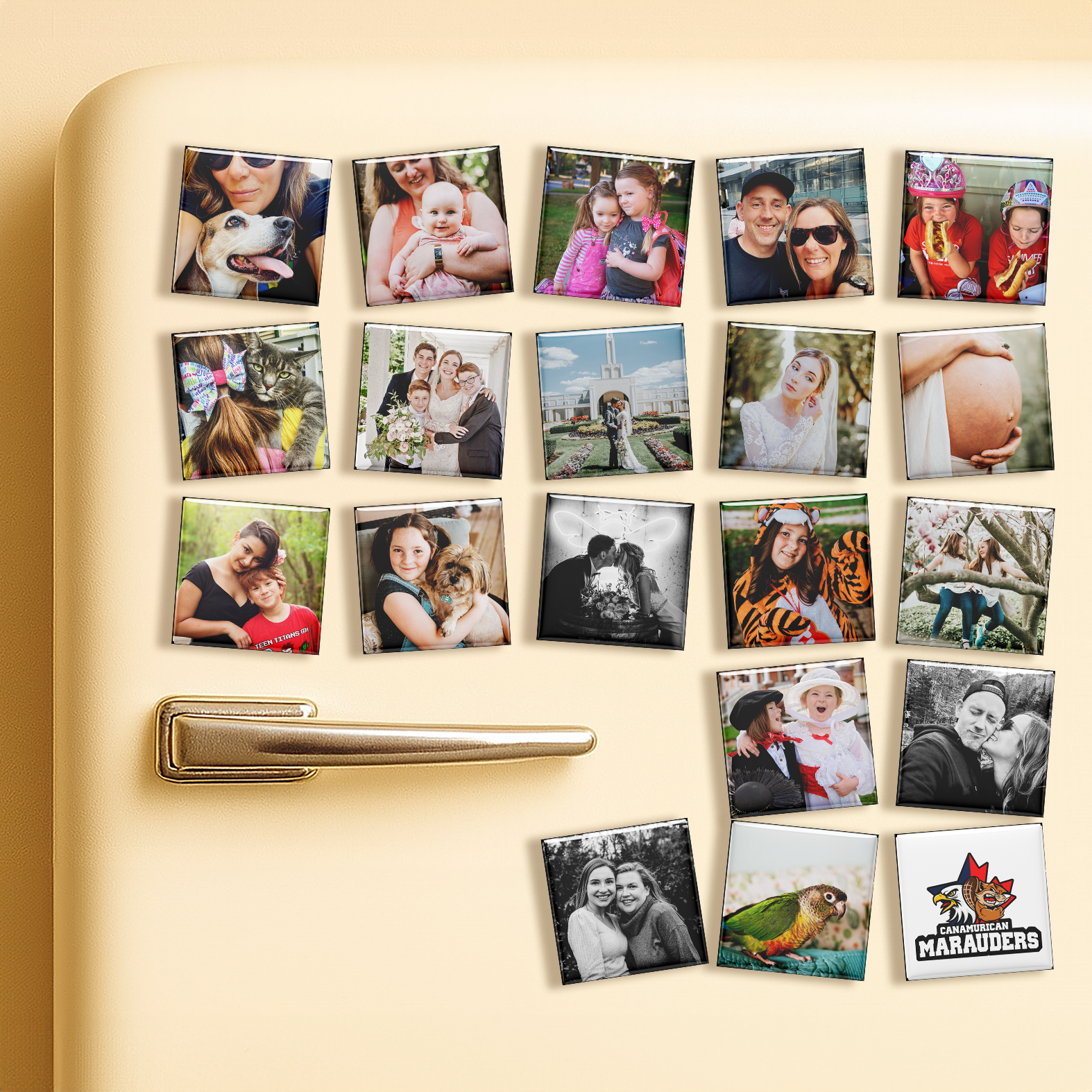 The Giftworthy 20-Pack Custom Photo Magnet Bundle