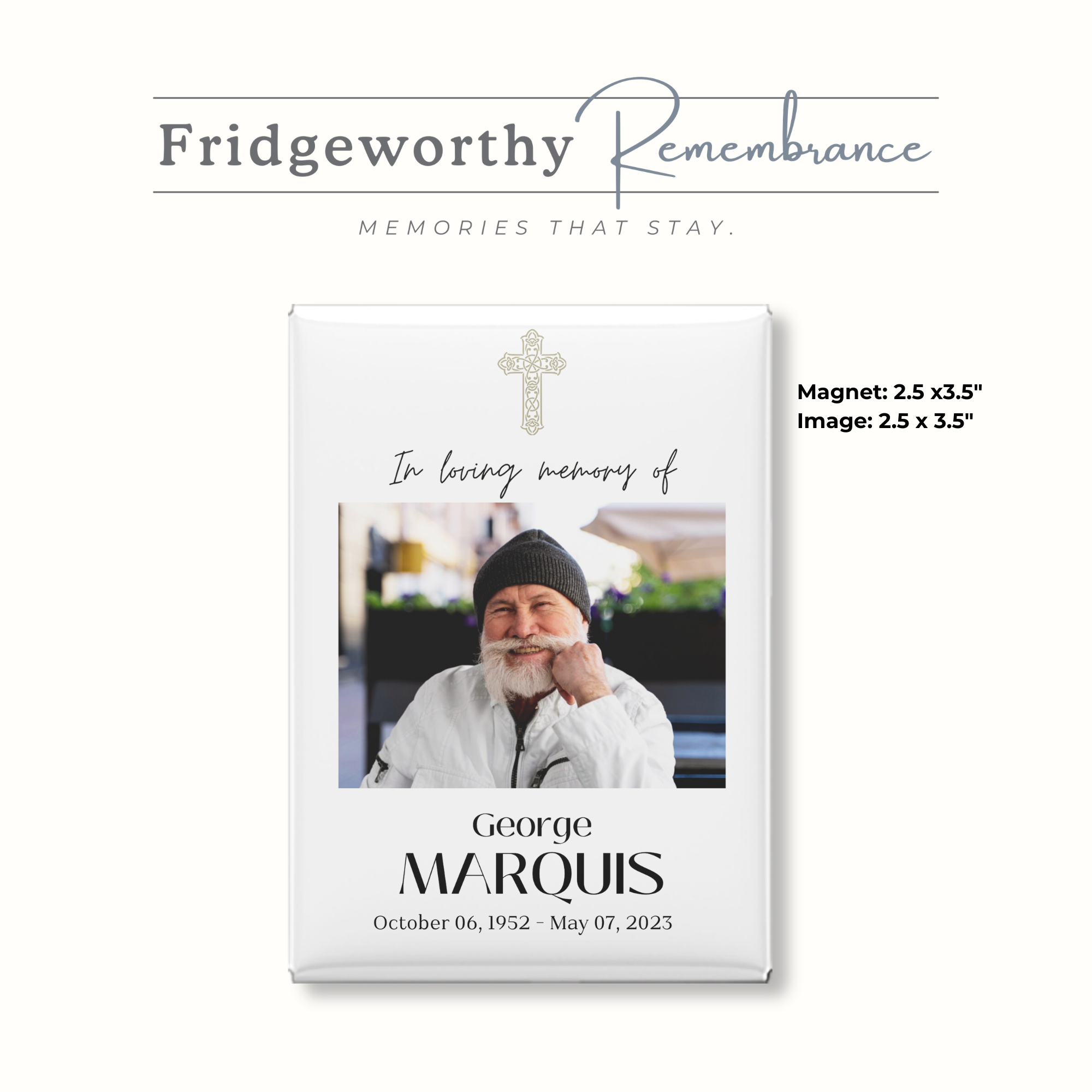 Light After - Custom Memorial Photo Magnet – Celebration of Life Keepsake (Canada)