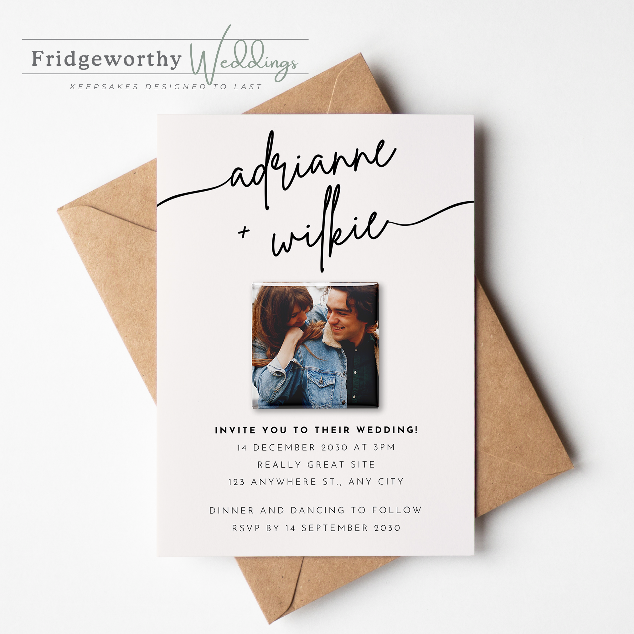Stratford Vow - Save the Date + Keepsake Magnet for Canadian Weddings