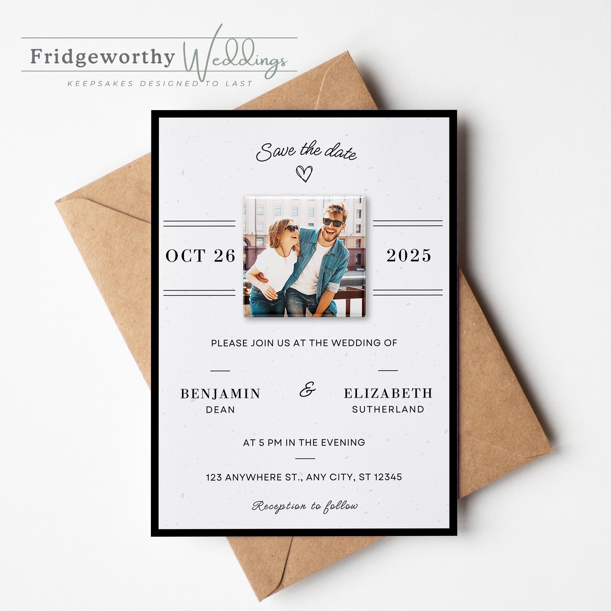 Charlevoix Union - Save the Date + Keepsake Magnet for Canadian Weddings