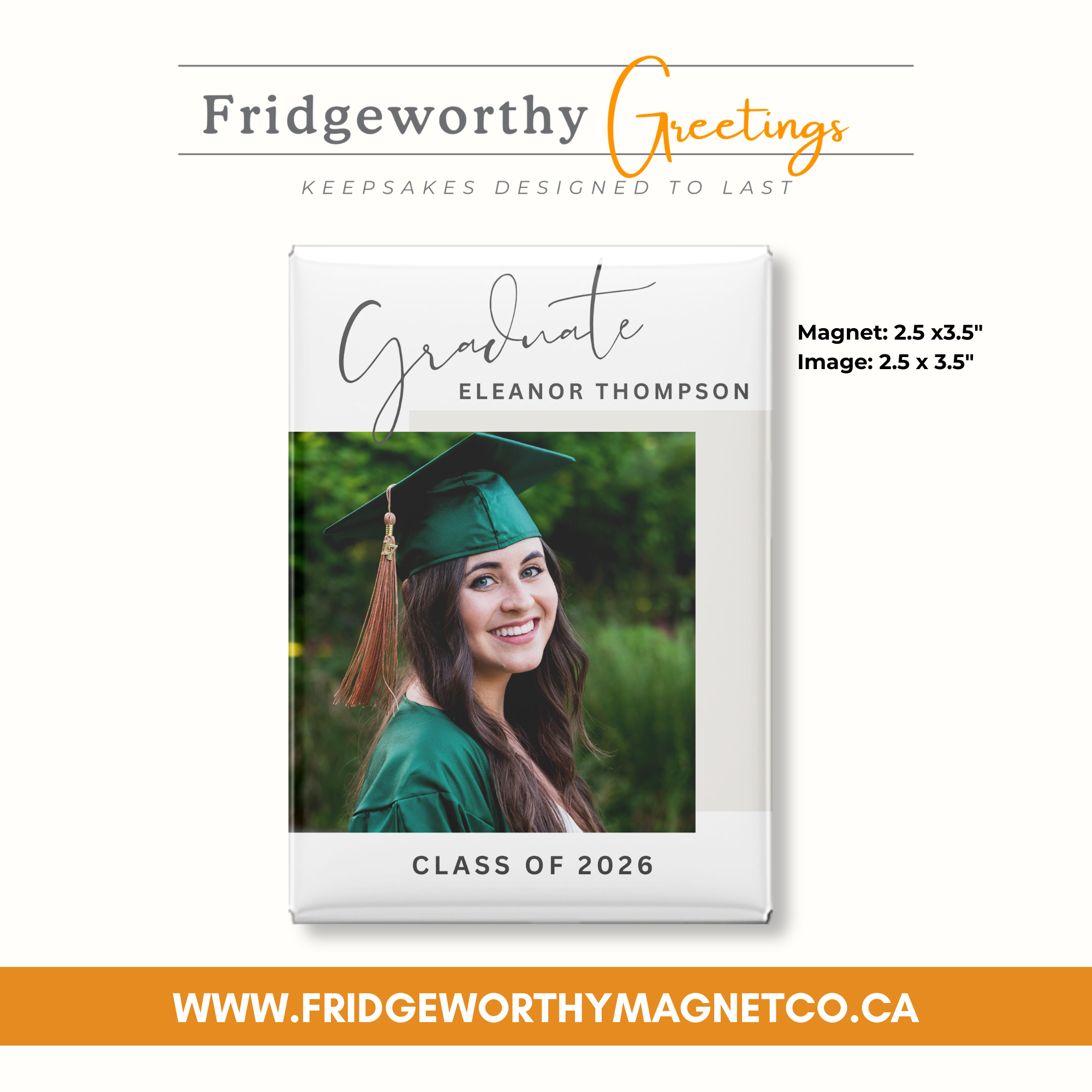 Bright Future - Custom Keepsake Graduation Photo Magnets Canada
