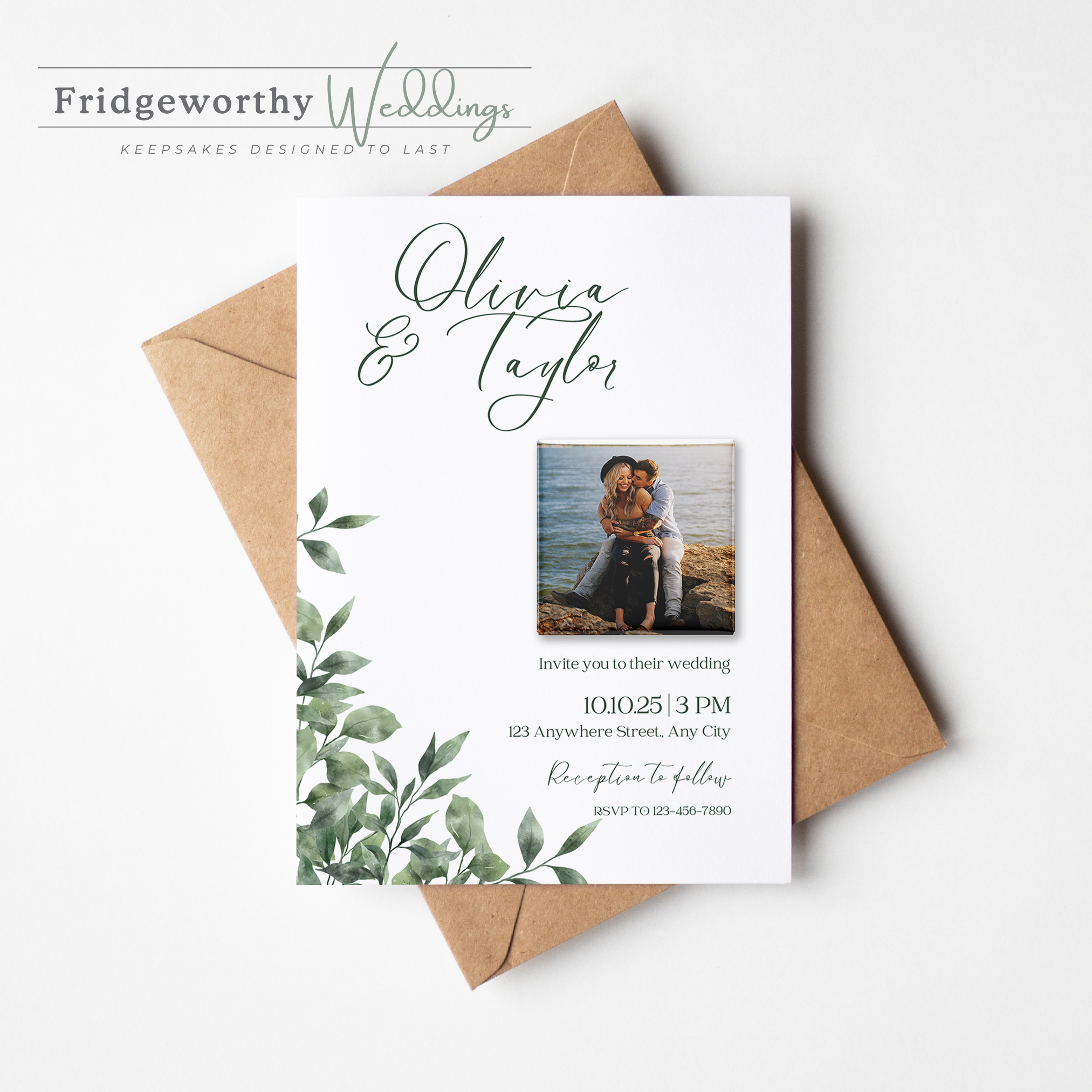 Charlottetown Promise - Save the Date + Keepsake Magnet for Canadian Weddings