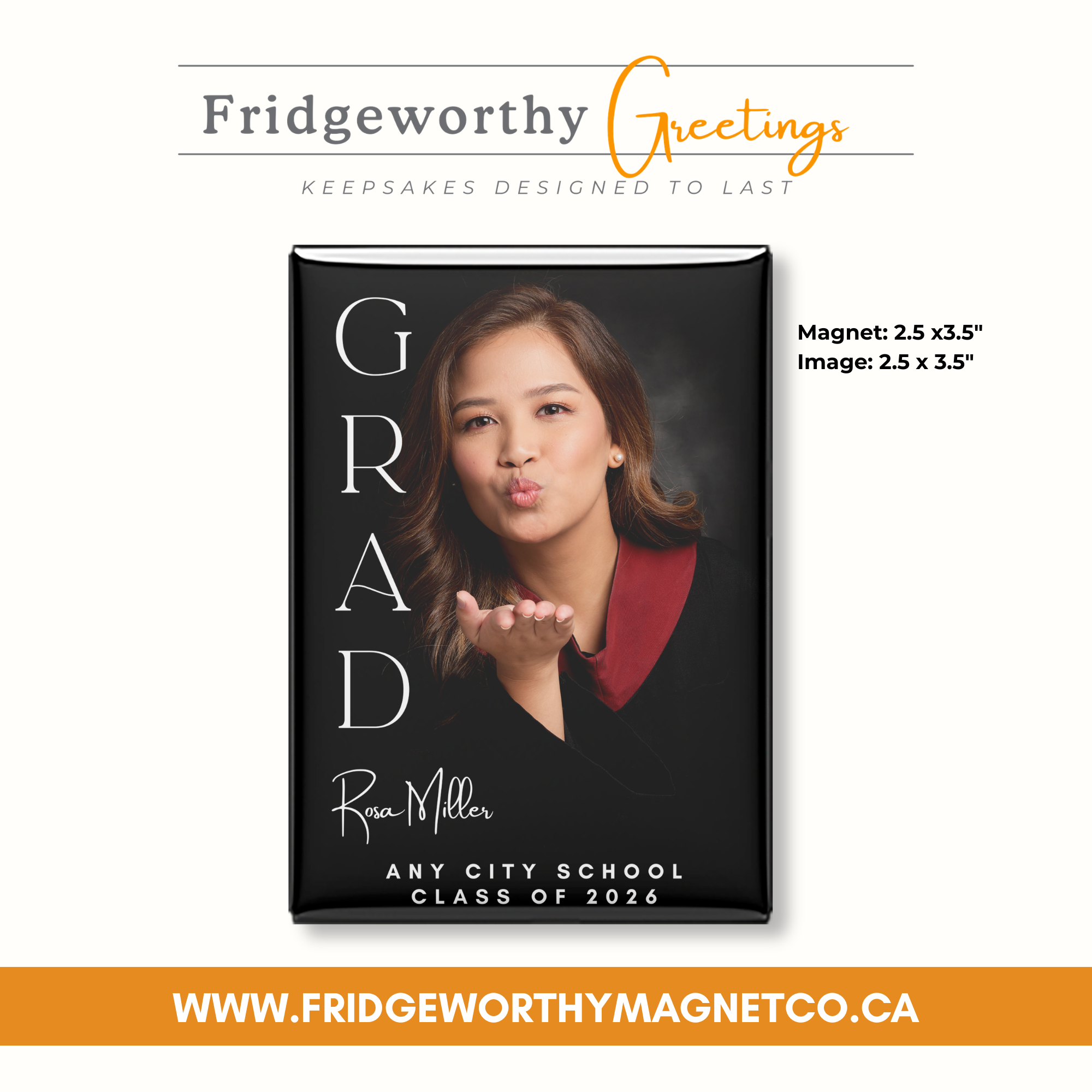 Cross the Stage - Custom Keepsake Graduation Photo Magnets Canada