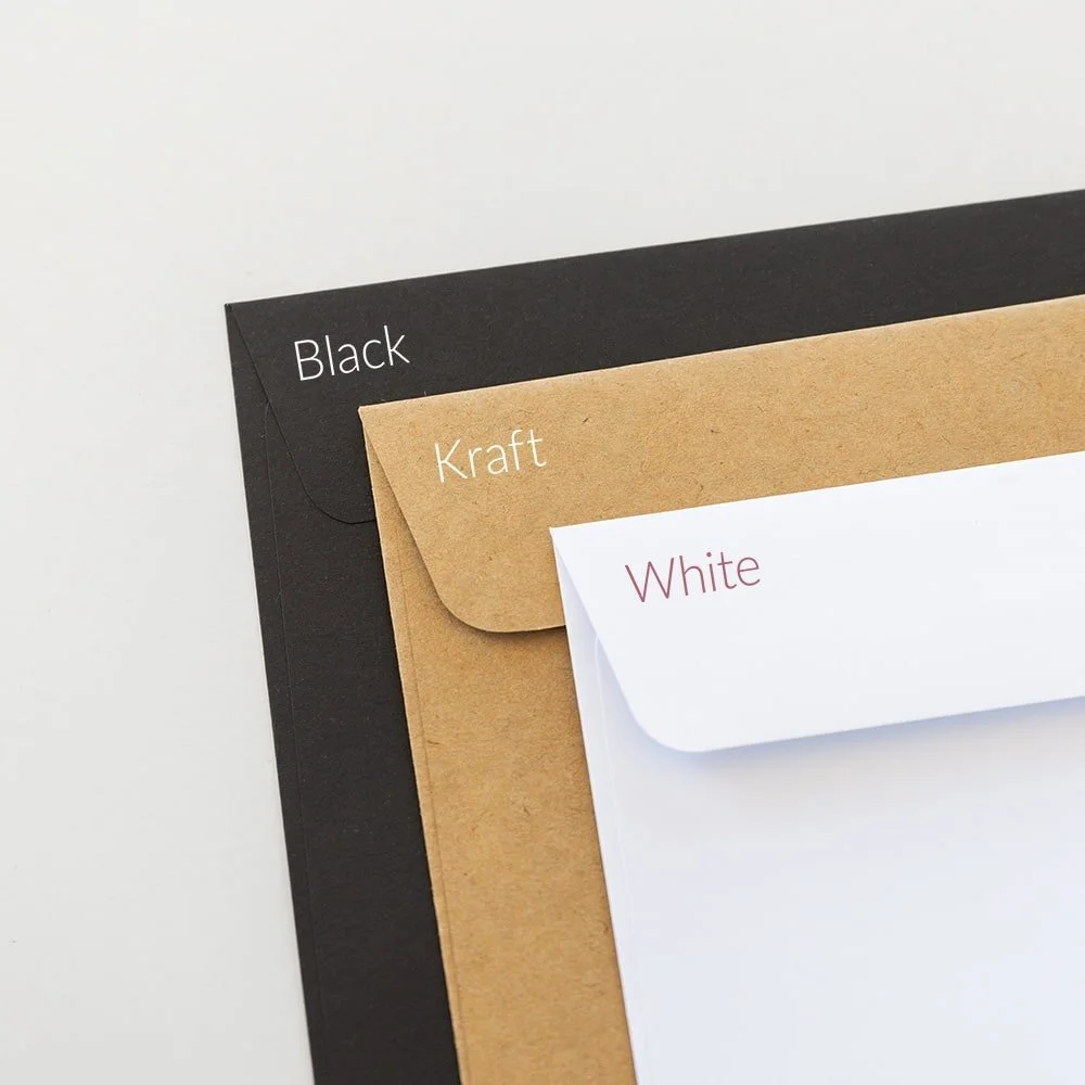White or Black Envelopes ( Envelope Upgrade for Canadian Magnet Wedding Invitations)