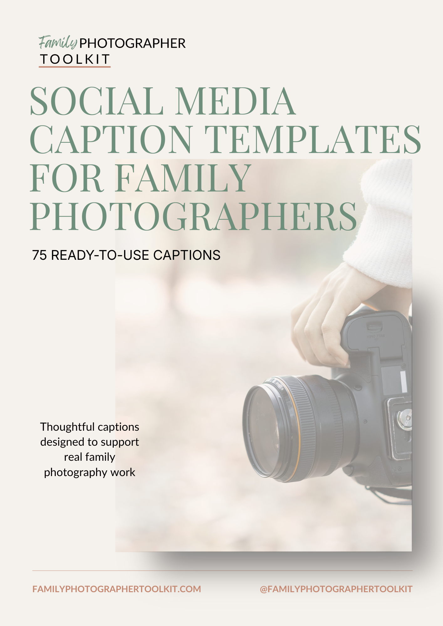 social media caption template product