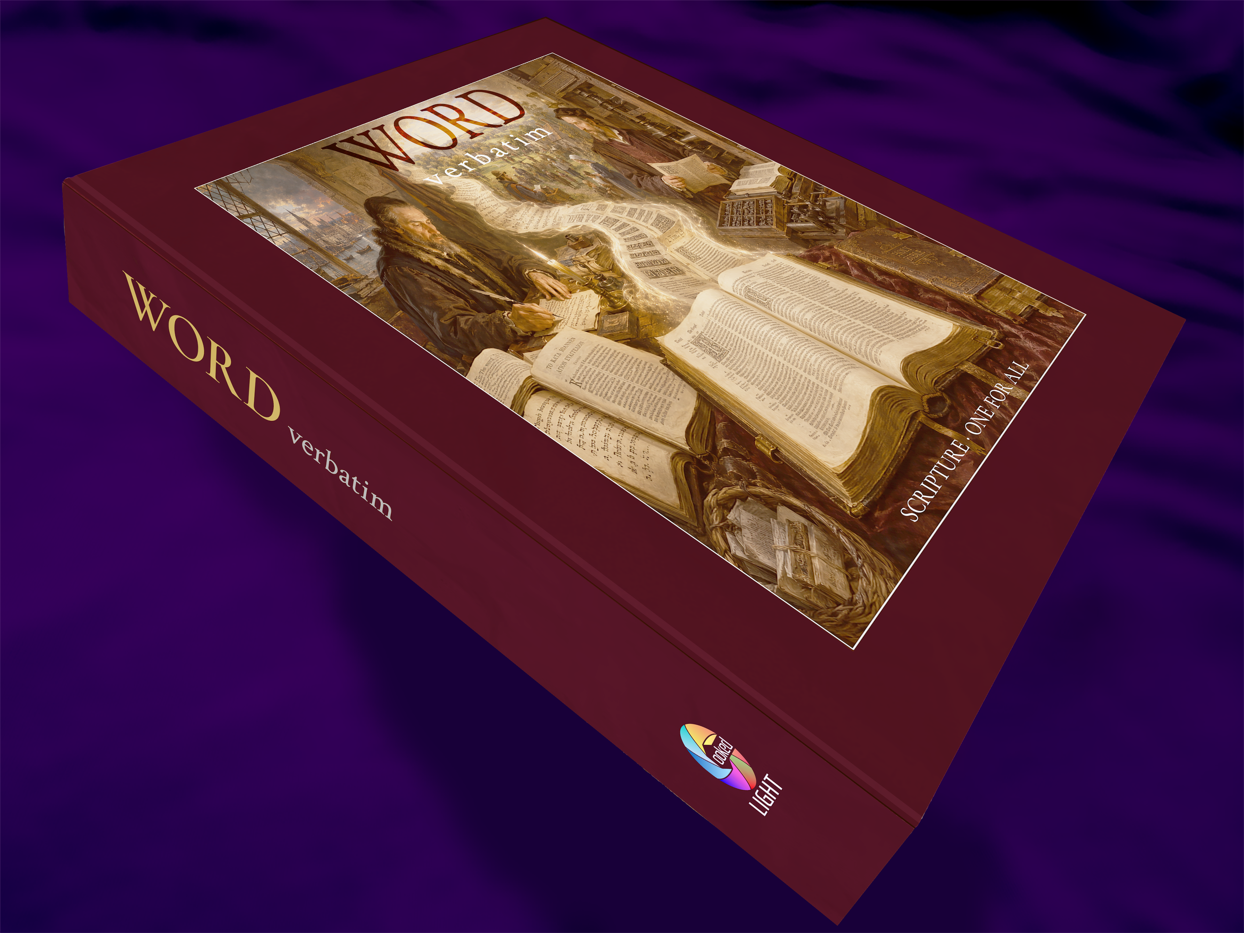 3D render of the hardback book