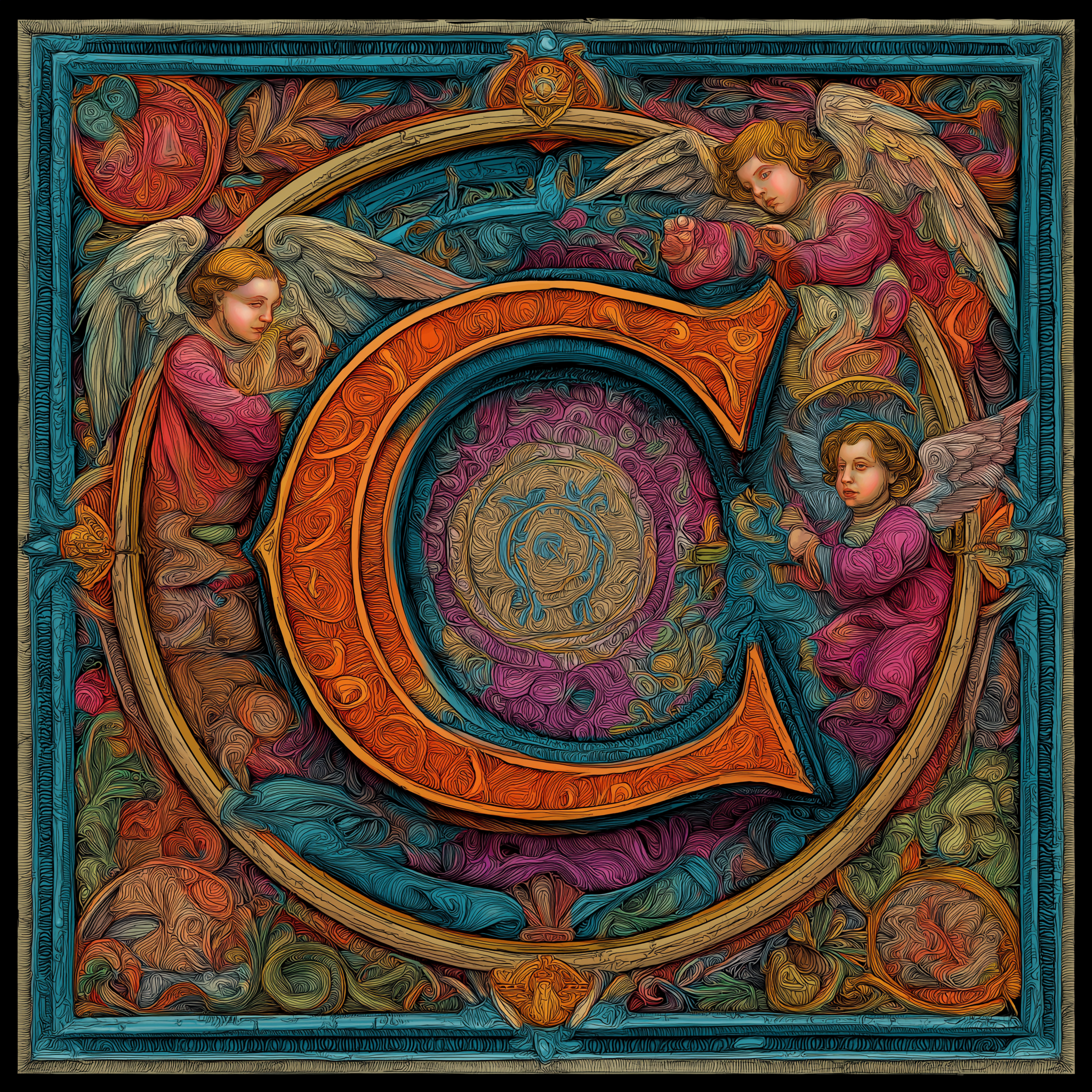 Drop Cap C...I discovered that Midjourney AI is brilliant at creating artistic drop cap letters.