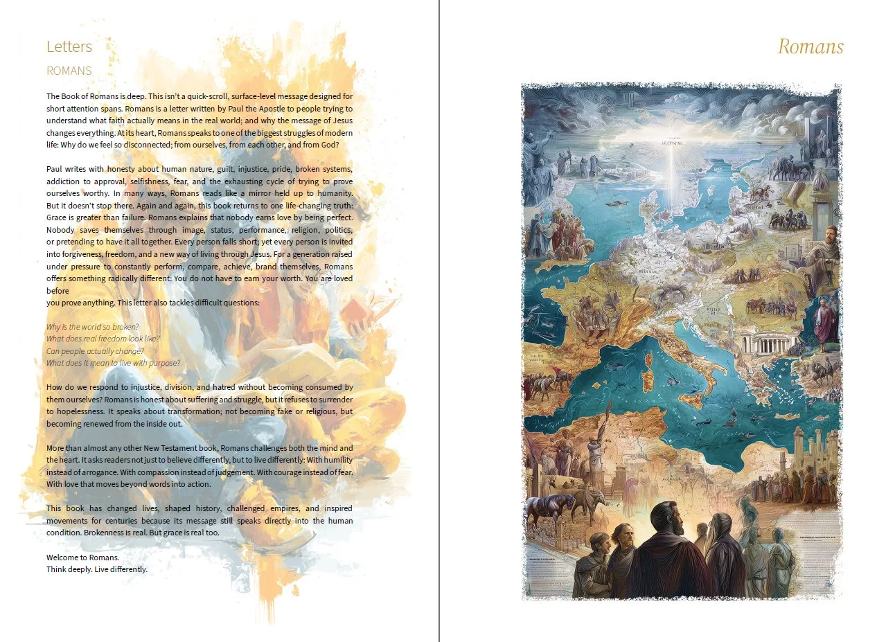 Example page spread from inside the book.