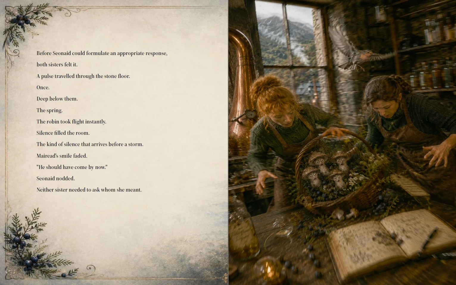 Example page spread from inside the book.