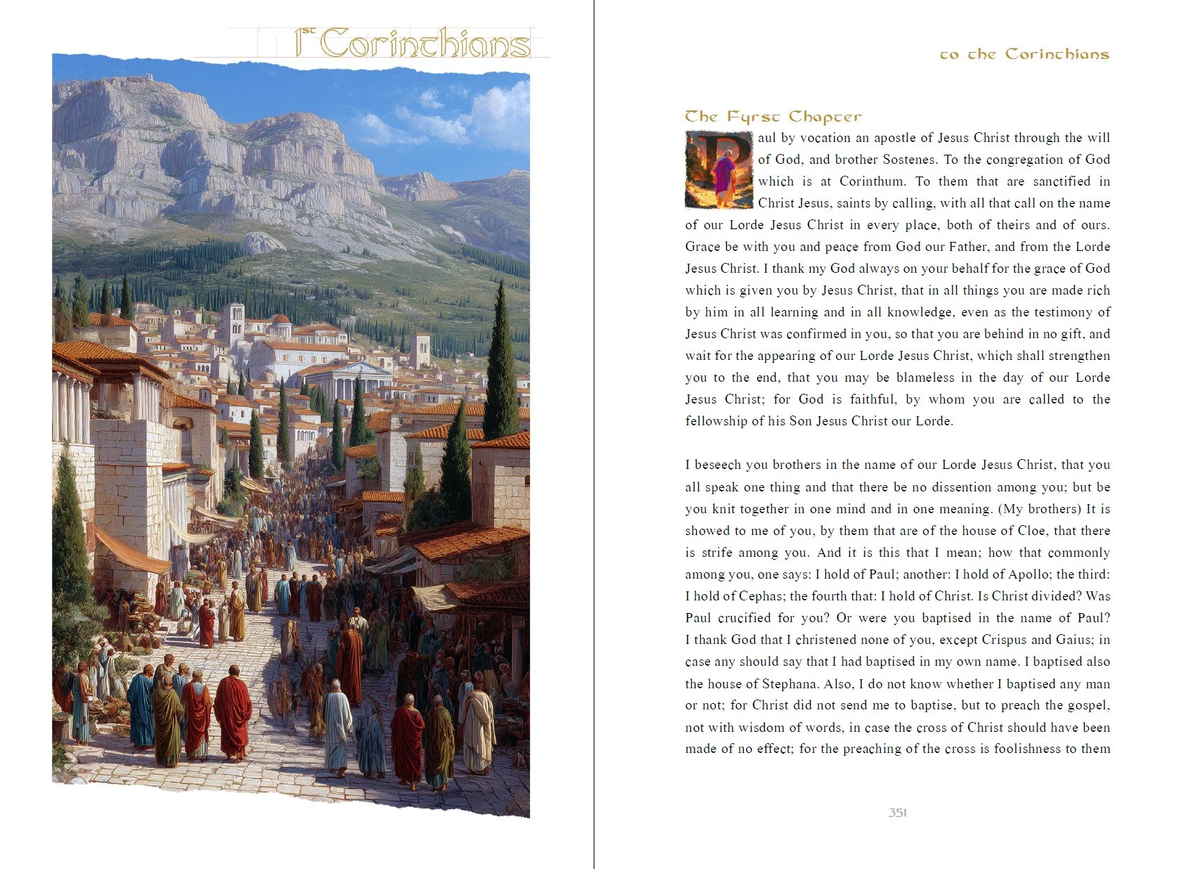 Example interior page spread.