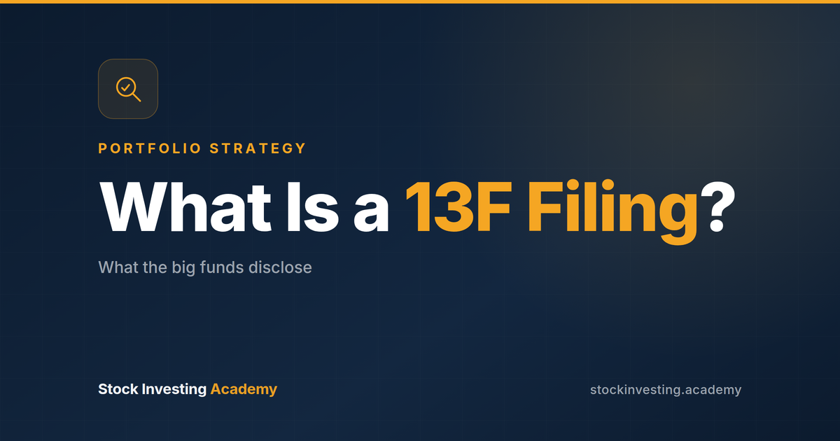 What Is a 13F Filing?