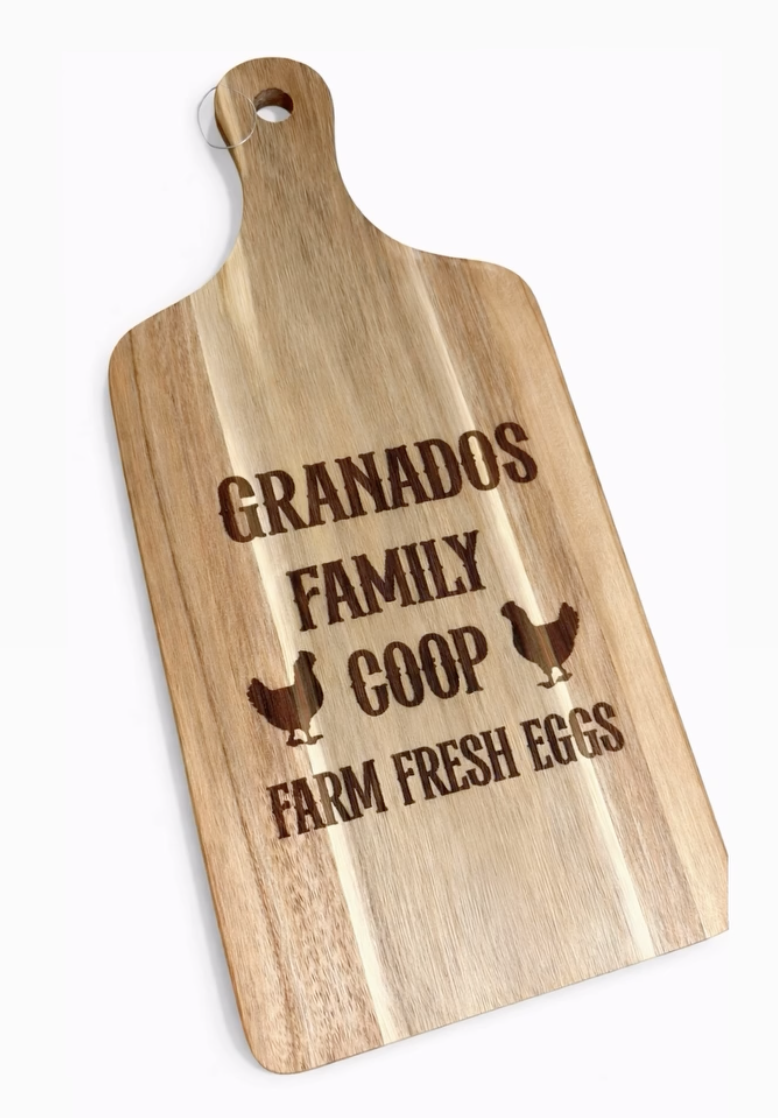 Laser Engraved Cutting Board