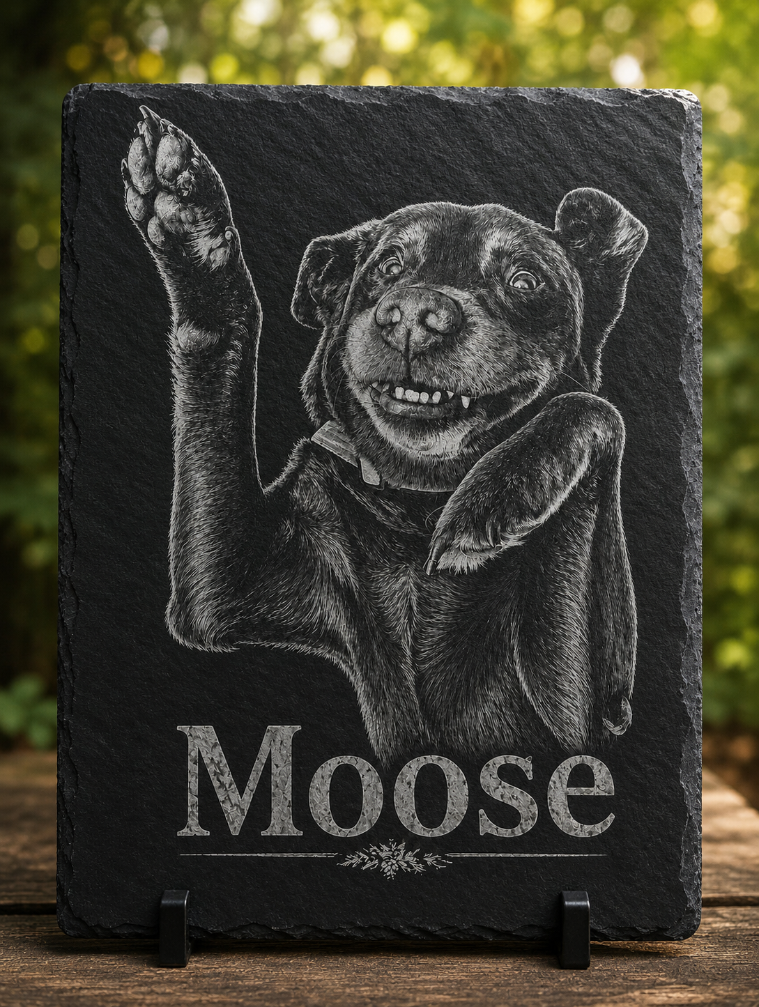 Personalized Slate Photo Engraving