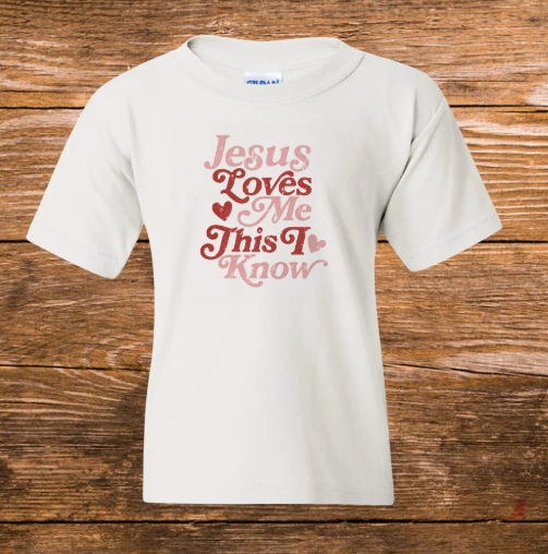 Girl's Jesus Loves Me Shirt