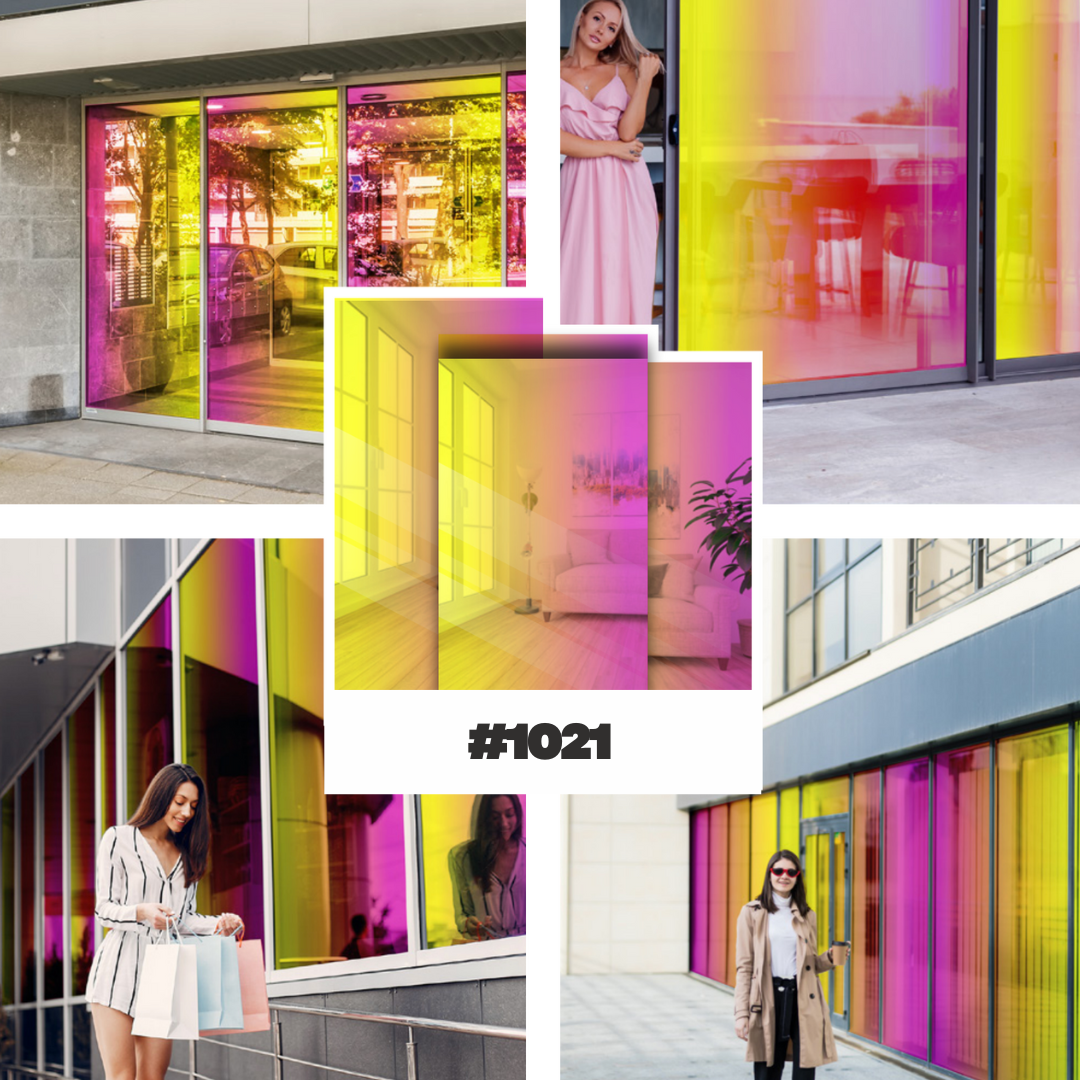 Mirror Panel - Yellow and Pink