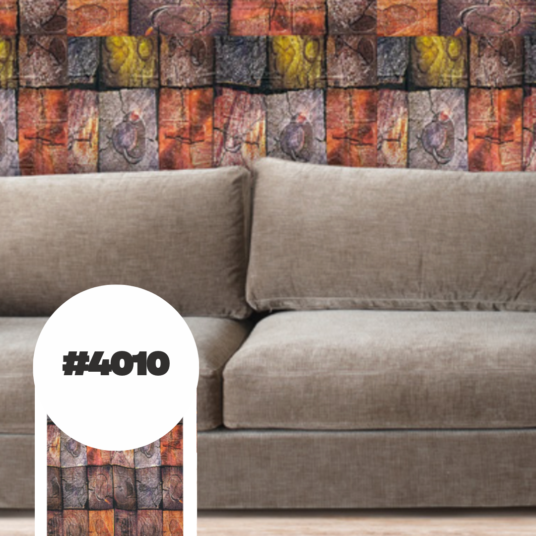 Wall Paper - Orange Multicolered