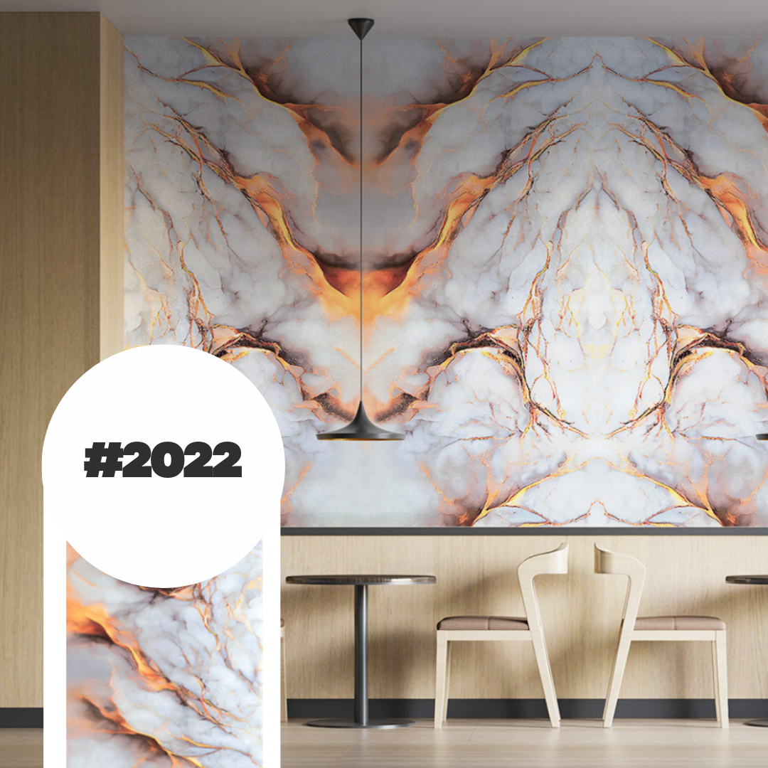 Marble Panel - Orange Royal