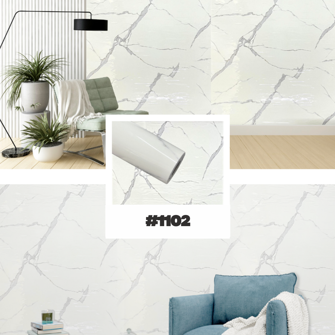 Adhesive Tile -  White Modern