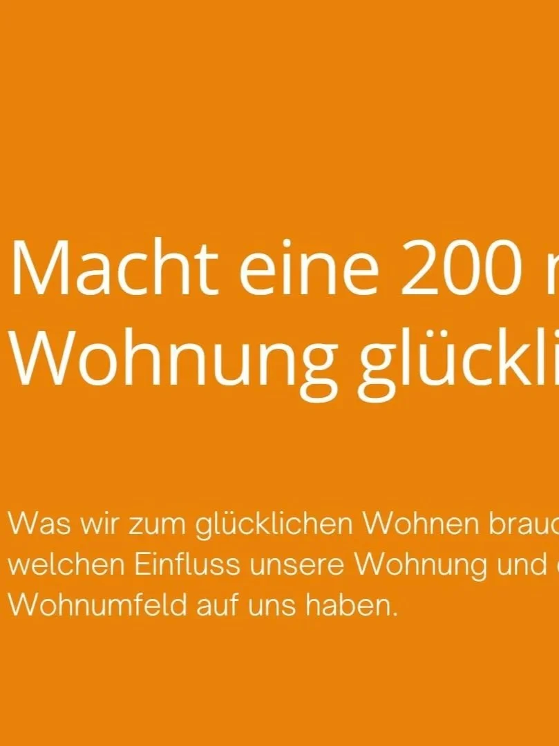 Glücklich Wohnen auf 200m²?