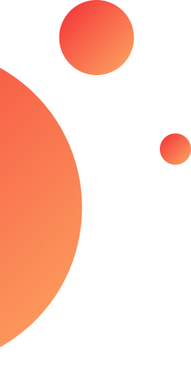 Gradient orange circles on a black background