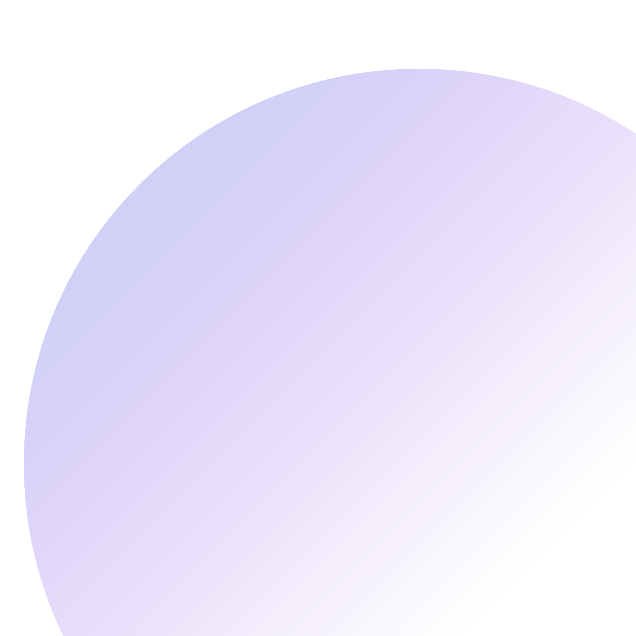 A gradient purple circle with a pink outline against a black background.
