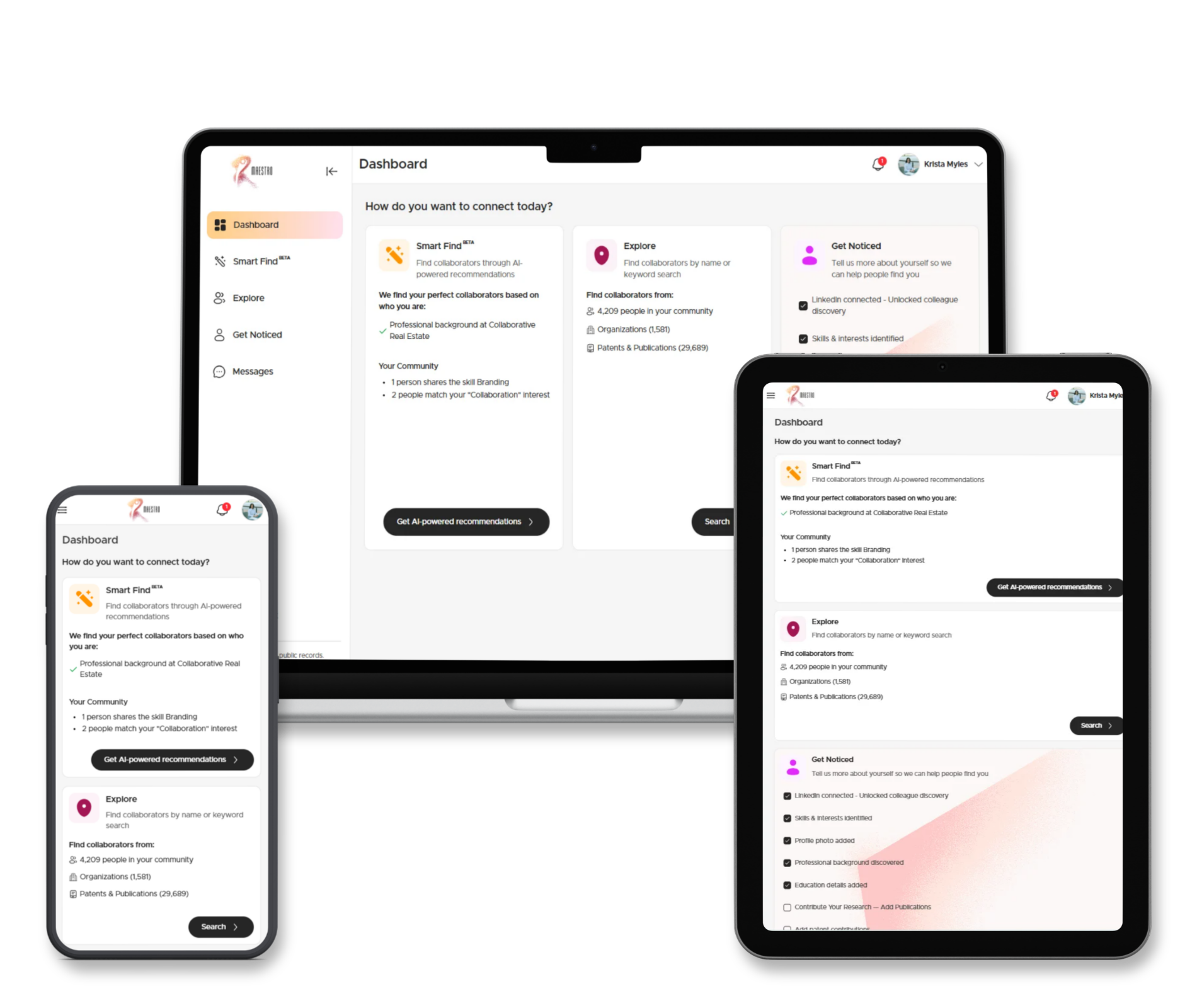 Demo our proprietary ecosystem connection platform, Maestro™