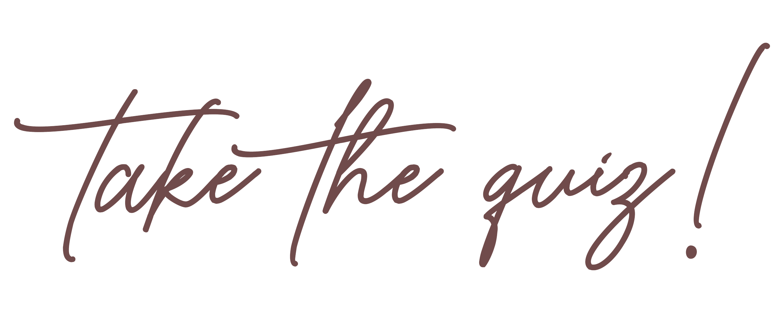 Stylized text reading 'Take the quiz!'