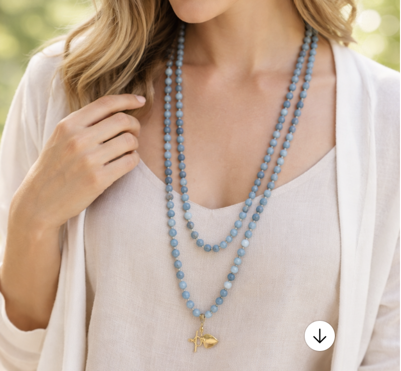 Ocean Whisper Mala Necklace