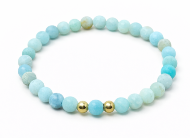 Golden Serenity Sea-Stone Bracelet