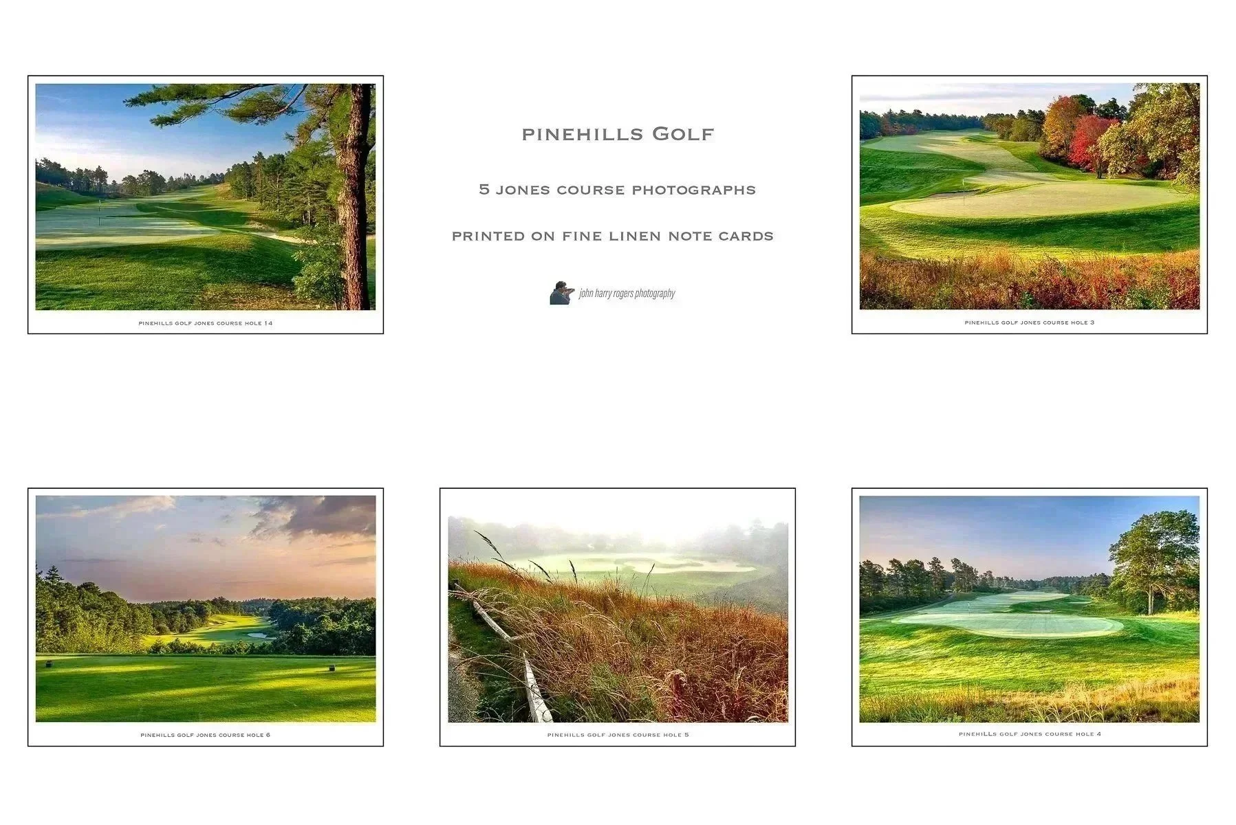 Pinehills Golf Jones Course Note Cards